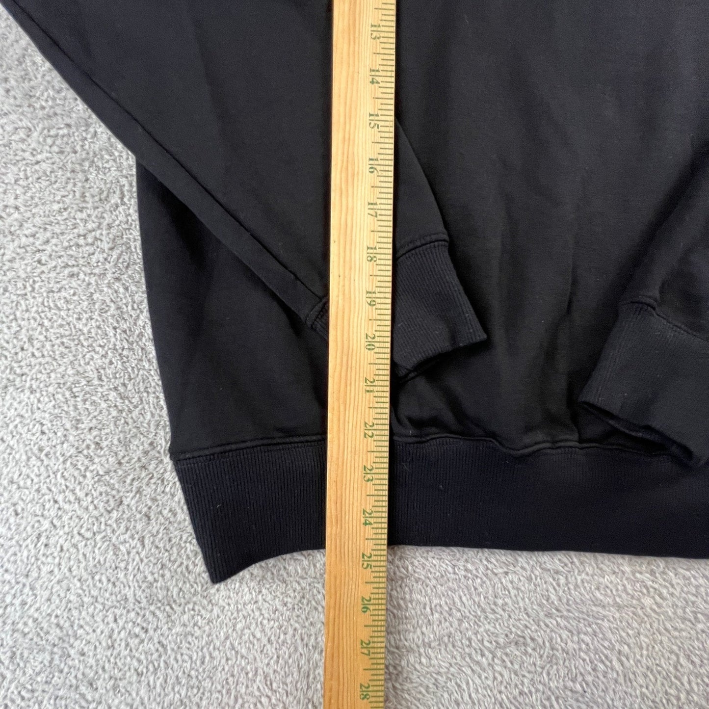 Buffalo David Bitton Hoodie Womens Small Black Pullover Relaxed Sweatshirt