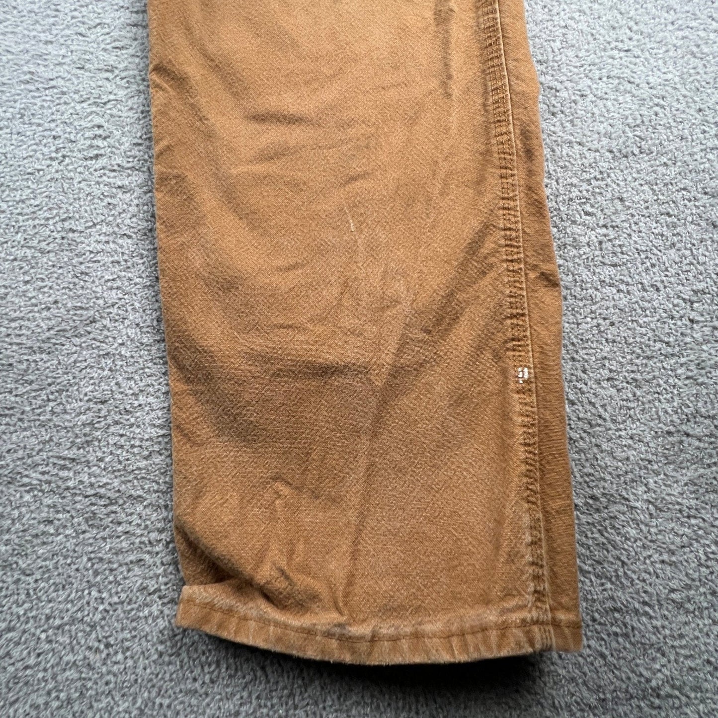 Carhartt Carpenter Pants Mens 42x32 Brown Relaxed Fit Workwear Canvas Utility