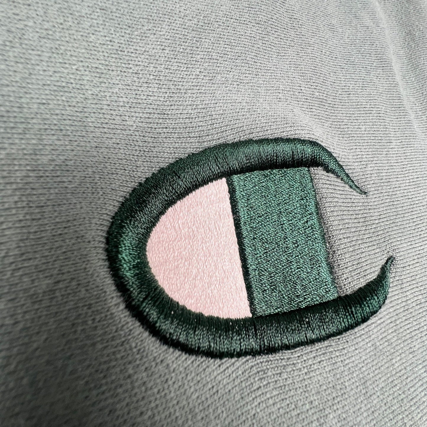 Champion Sweatshirt Men XXL Green Reverse Weave Big Logo Crewneck Pullover Sport