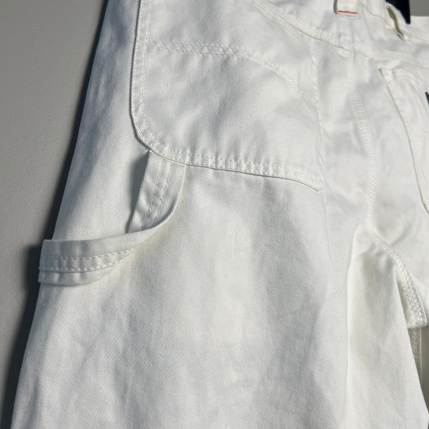 Carpenter Jeans Men's 36x30 White Craftsman Pants Utility Workwear Artist rRver