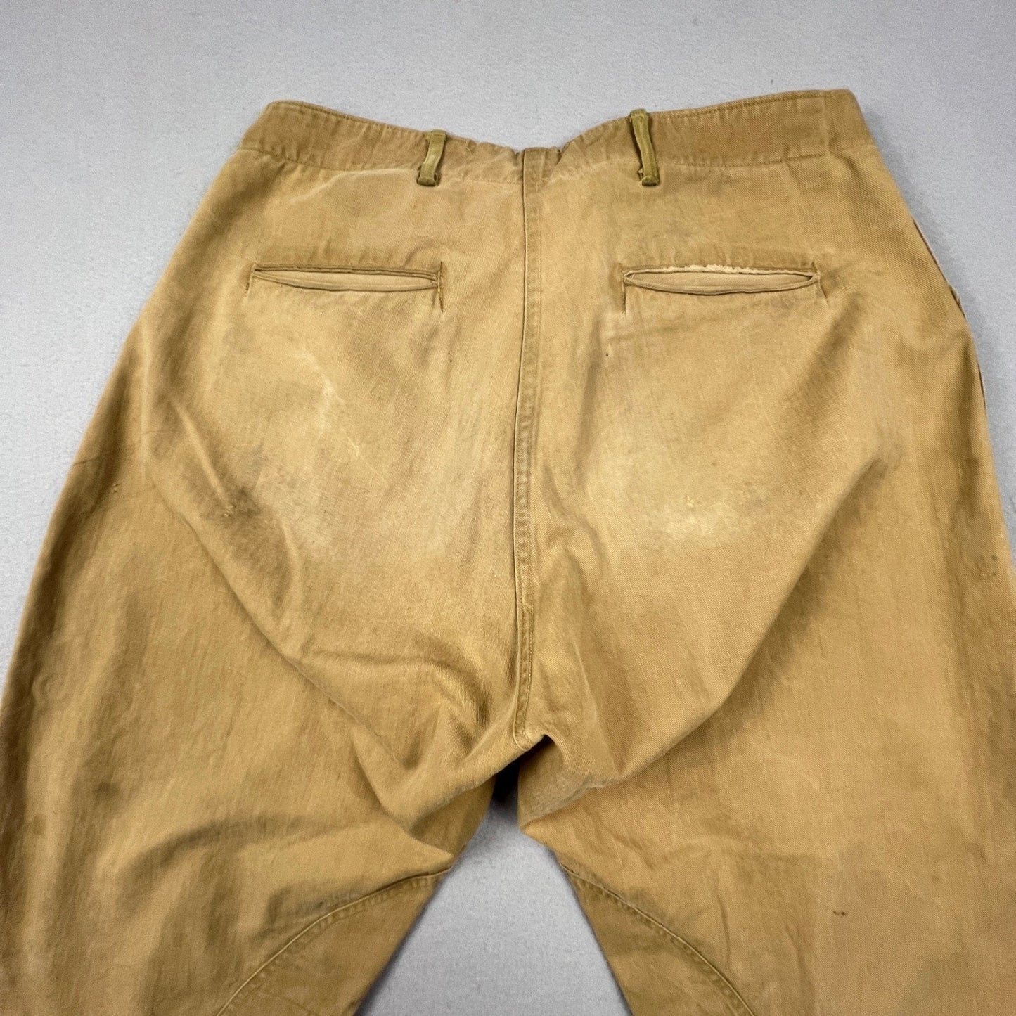 WWI Era US Army Style Khaki Riding Breeches Cavalry Jodhpurs VTG Military Pants