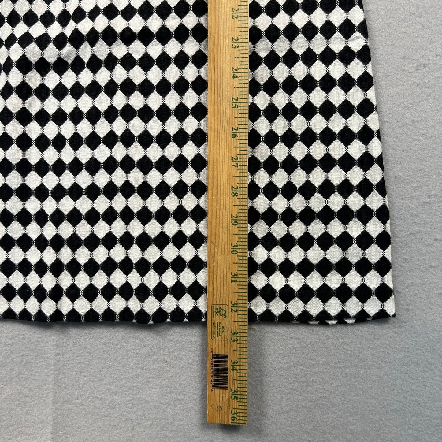 Vintage 90s Harlequin Diamond Print Shift Dress Womens 9 Black White Mod Retro