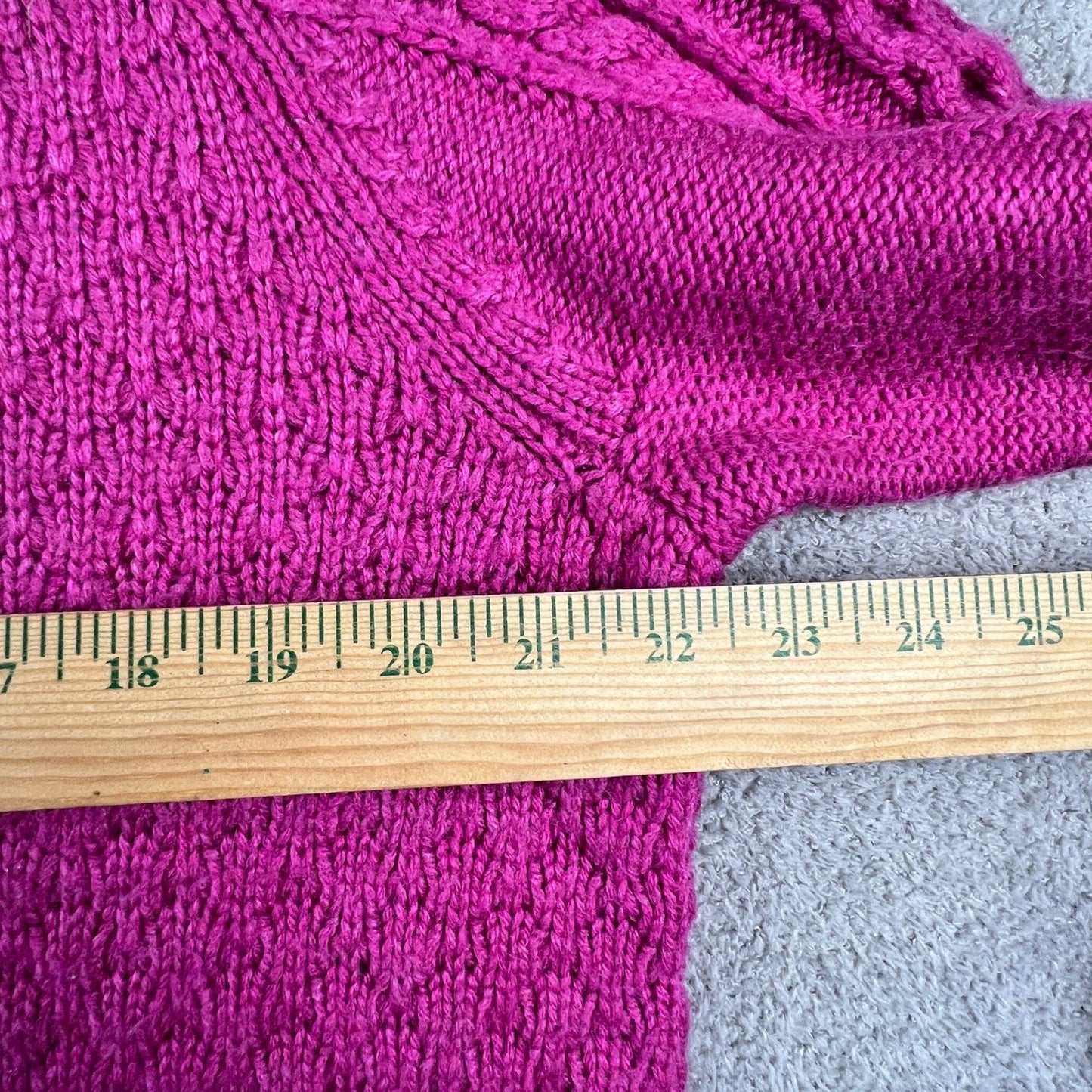 J.Crew Pink Cable Knit Sweater Womens Large Preppy Chunky Textured Cozycore