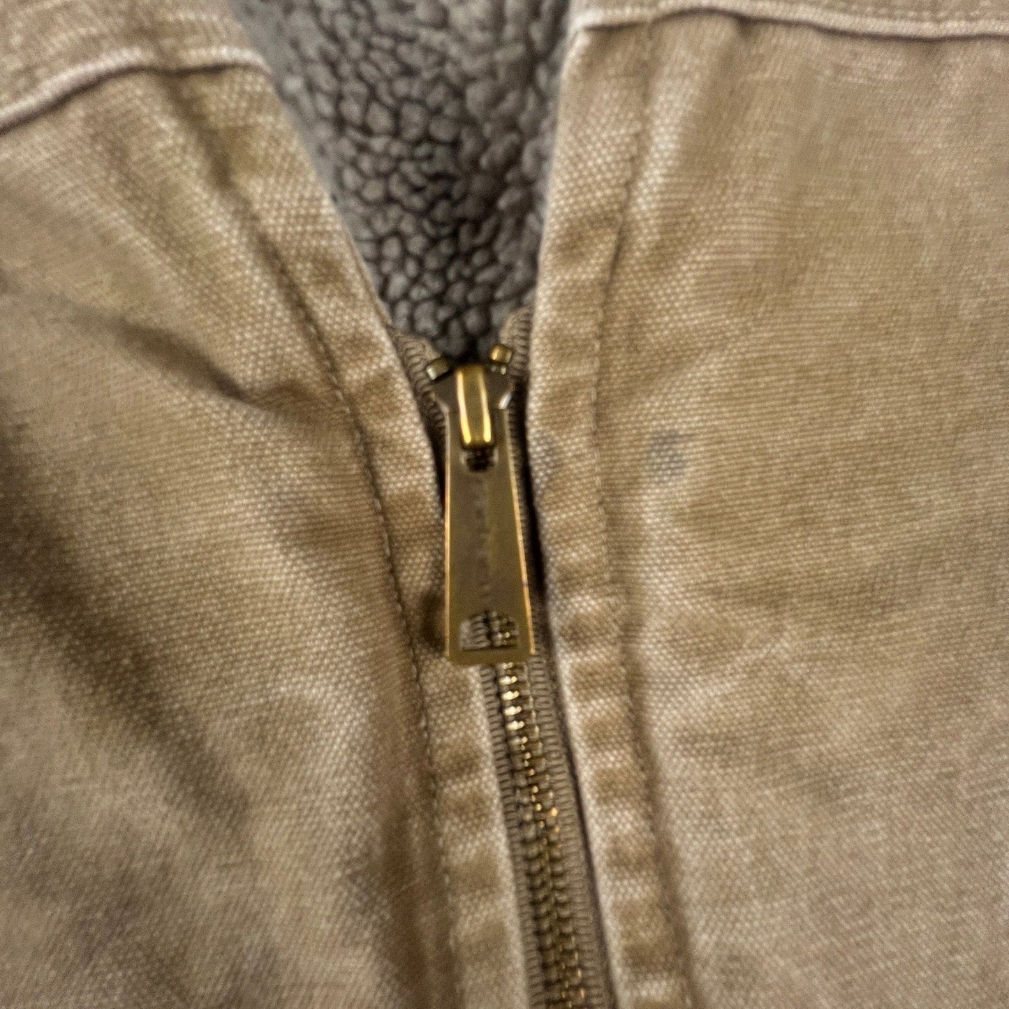 Carhartt V26 FRB Sandstone Duck Vest Mens 3XL Brown Sherpa Lined Workwear Artist