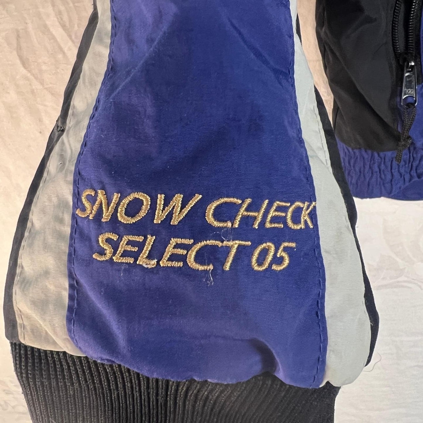 Vintage Polaris Snowmobile Jacket Men's Extra Large Blue Bomber Racing Team Coat
