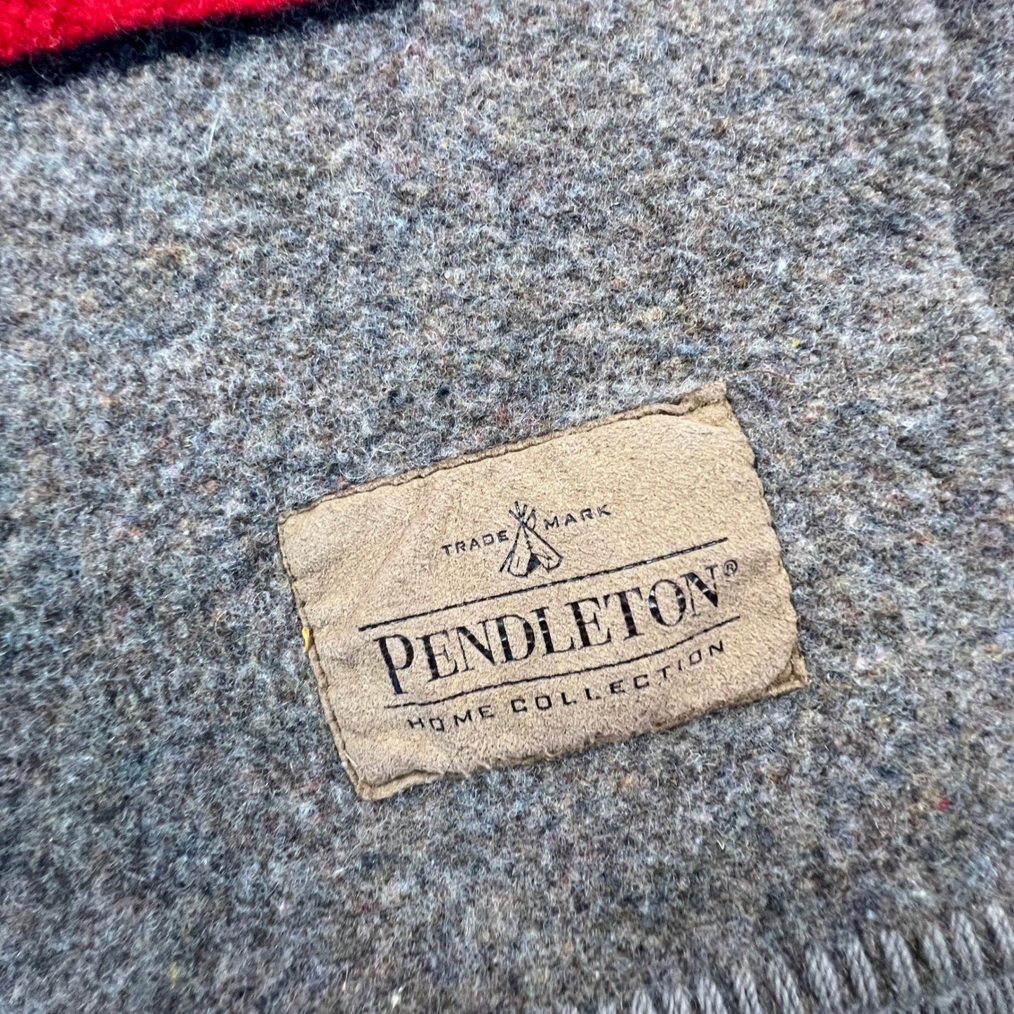VTG Pendleton Home Collection Wool Yakima Camp Blanket Mineral Umber Stripe