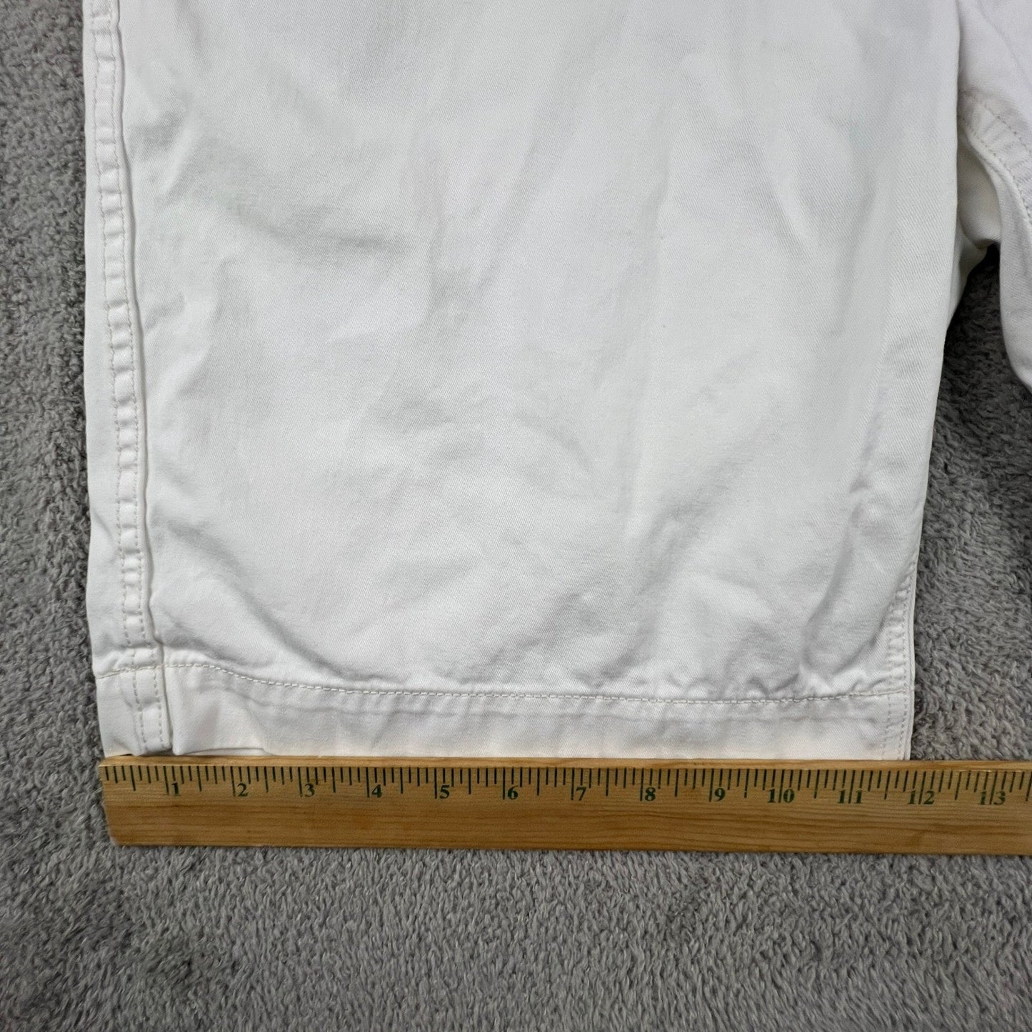 Polo Ralph Lauren Relaxed Fit Chino Shorts Mens 36 Wite Cotton Twill Preppy Golf