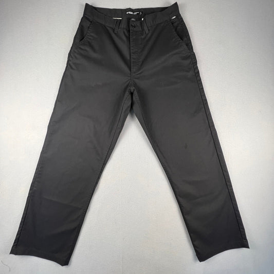 Vans Authentic Chino Pants Mens 32x32 Black Loose Fit Skate Workwear VN000HZCBLK