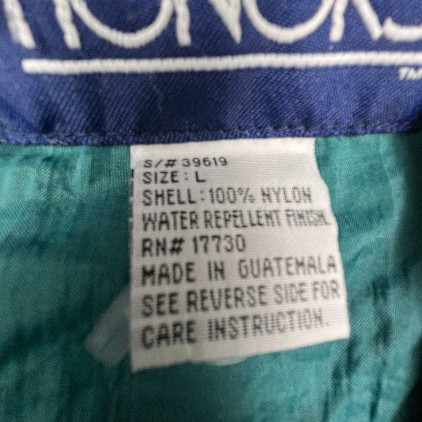 Honors Windbreaker Anorak Mens Large Green Vintage 1/4 Zip Hooded Pouch Pocket