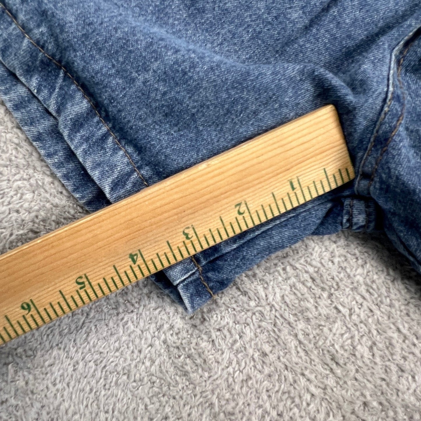 Retro Mom Aesthetic Denim Shorts Womens XS Blue Elastic High Waist VTG