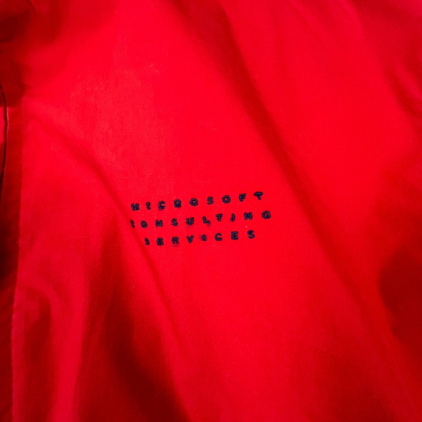 VTG 90s Gear For Sports Windbreaker Jacket Mens Large Red Microsoft Consulting