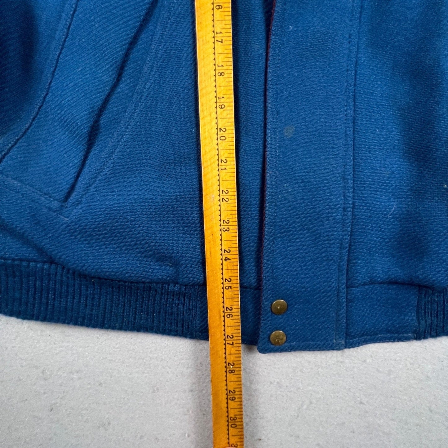 Vintage Pendleton Lobo Wool Bomber Jacket Mens XL Blue Brown Vintage Thinsulate