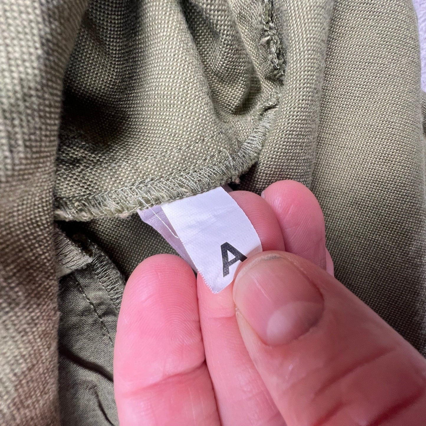 Eileen Fisher Organic Cotton Dress Small Olive Green Minimalist Classic Summer