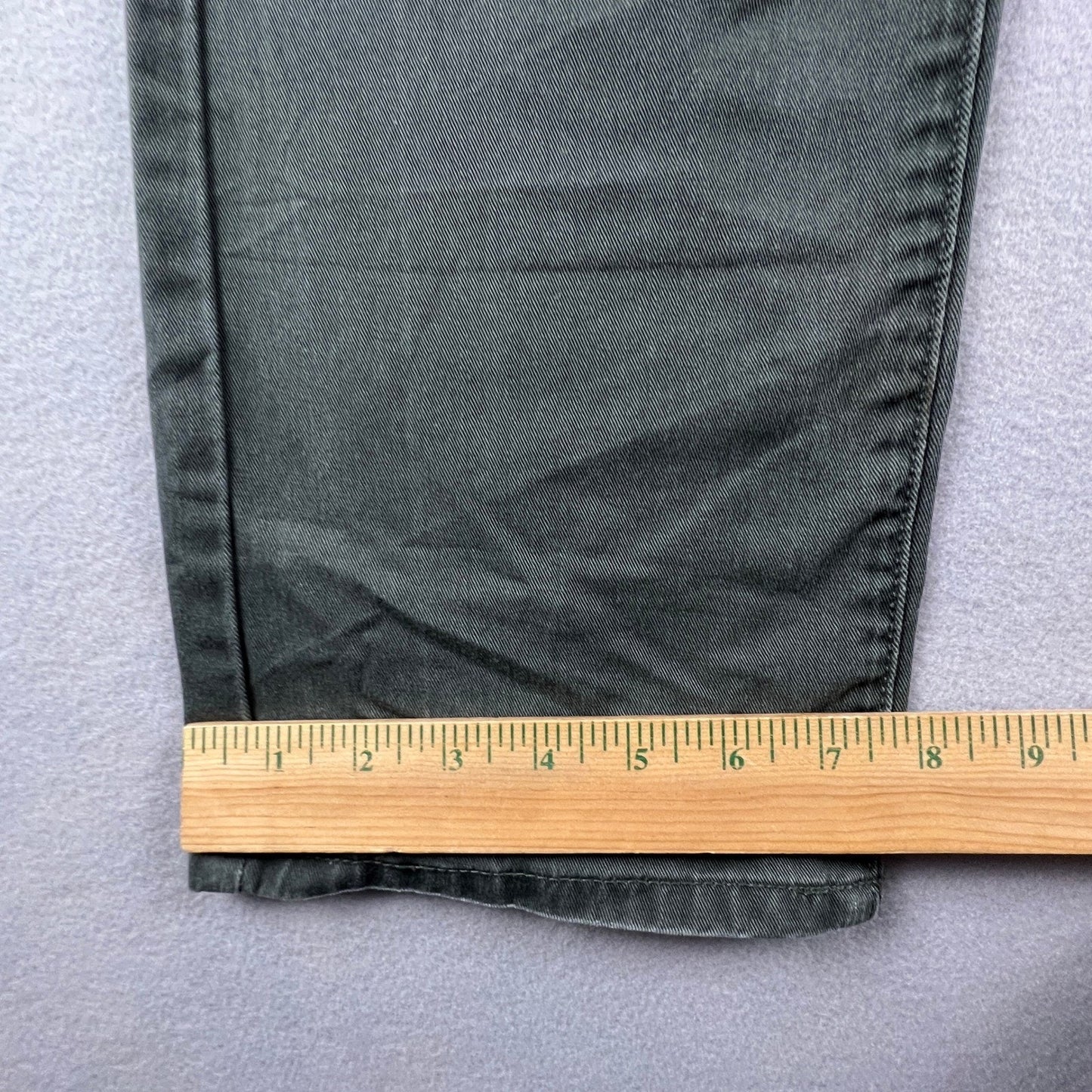 Mossimo Supply Co Pants Mens 34x31 Olive Green Slim Straight Cotton Chino Casual