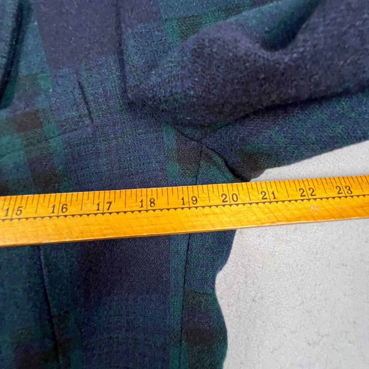 Vintage Woolrich Plaid Blazer Men Small Mallard Green Navy Blue Wool Blend USA