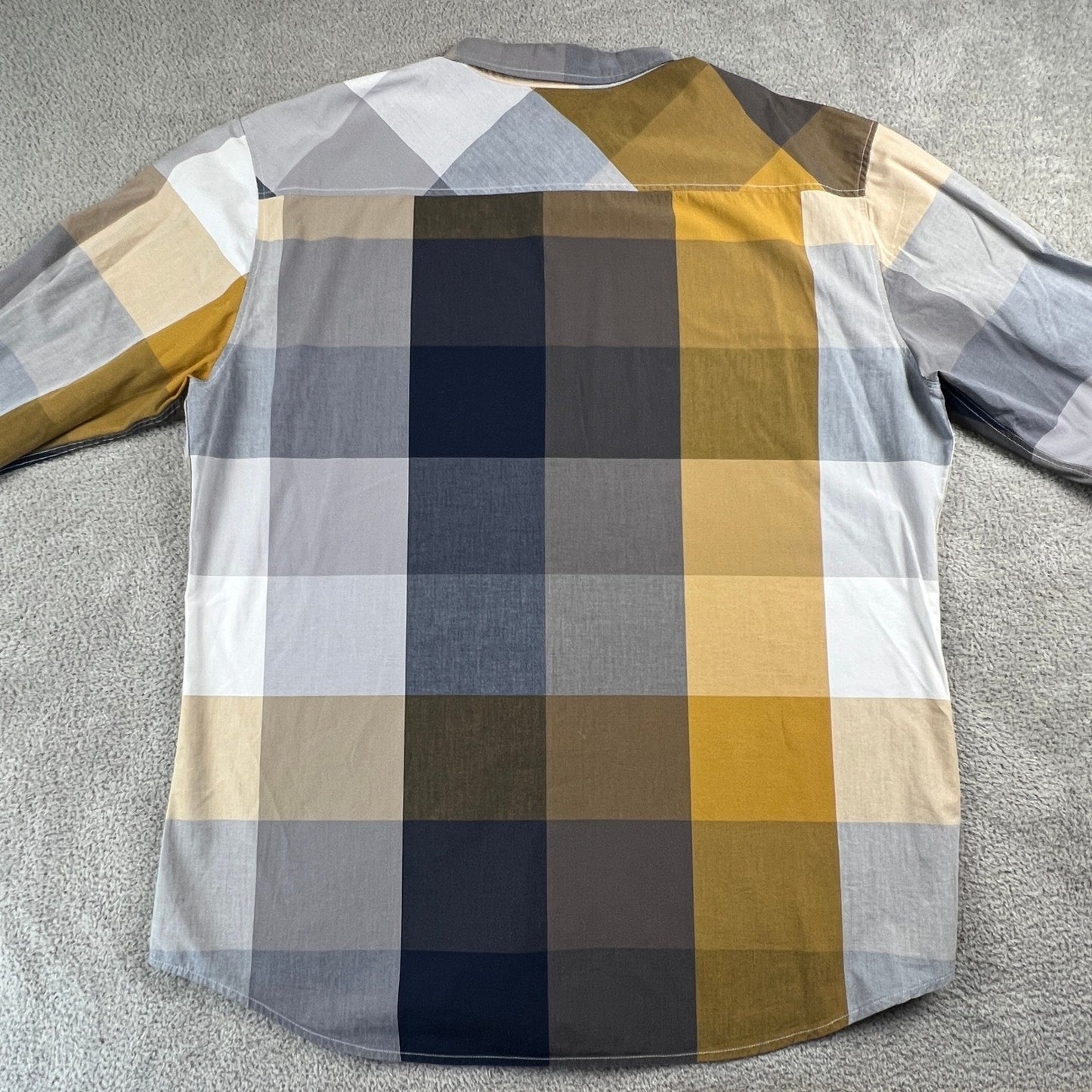 Ecko Unltd Button Down Shirt Mens XXL Multicolor Plaid Block Cotton Streetwear