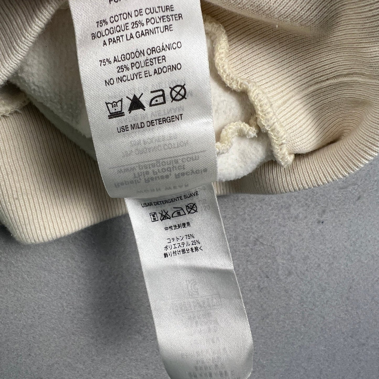 Patagonia Sweatshirt Womens XS Cream Organic Cotton P-6 Logo Crewneck Pullover