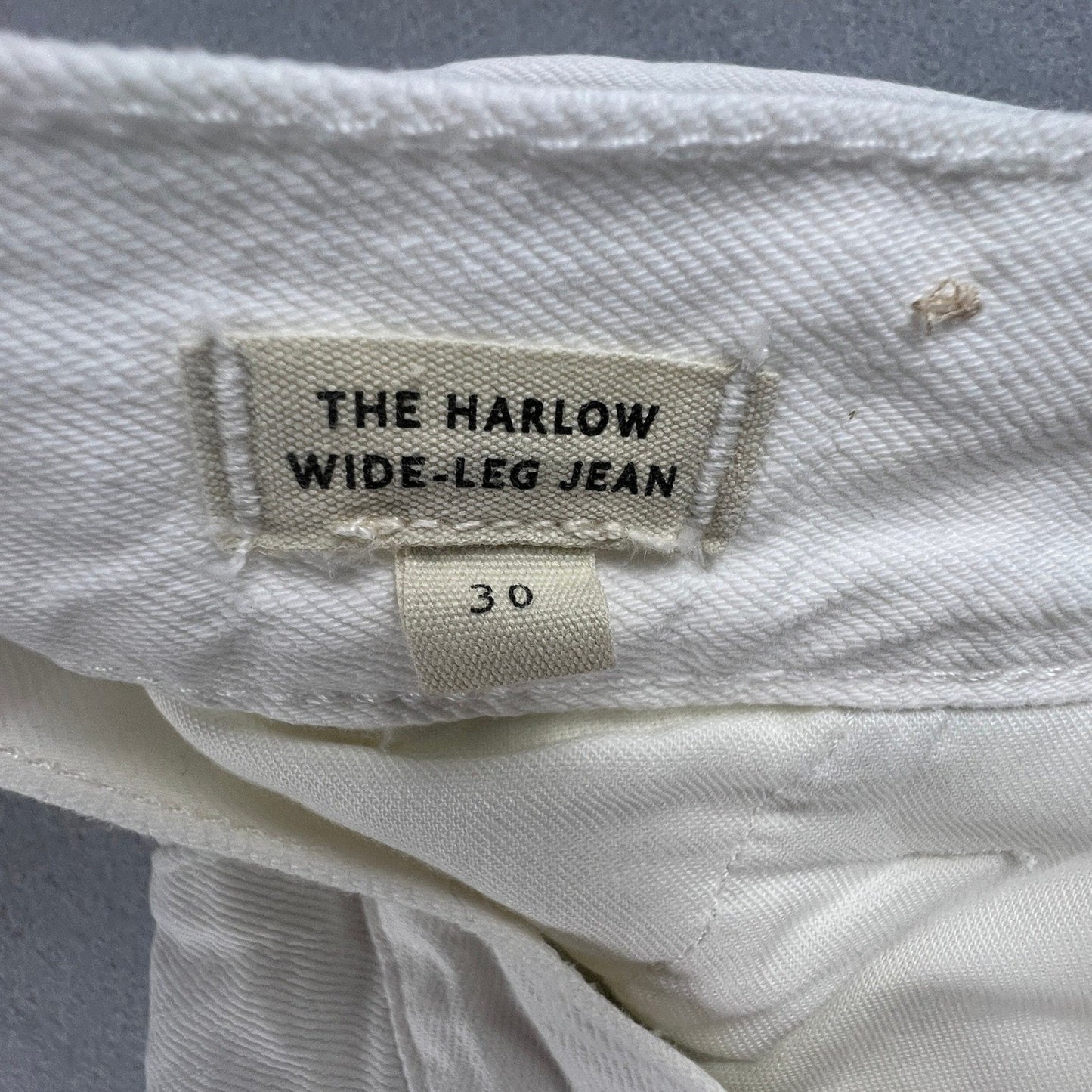 Madewell Harlow Wide-Leg Jean Womens 30 White Pleated High Rise Minimalist Boho