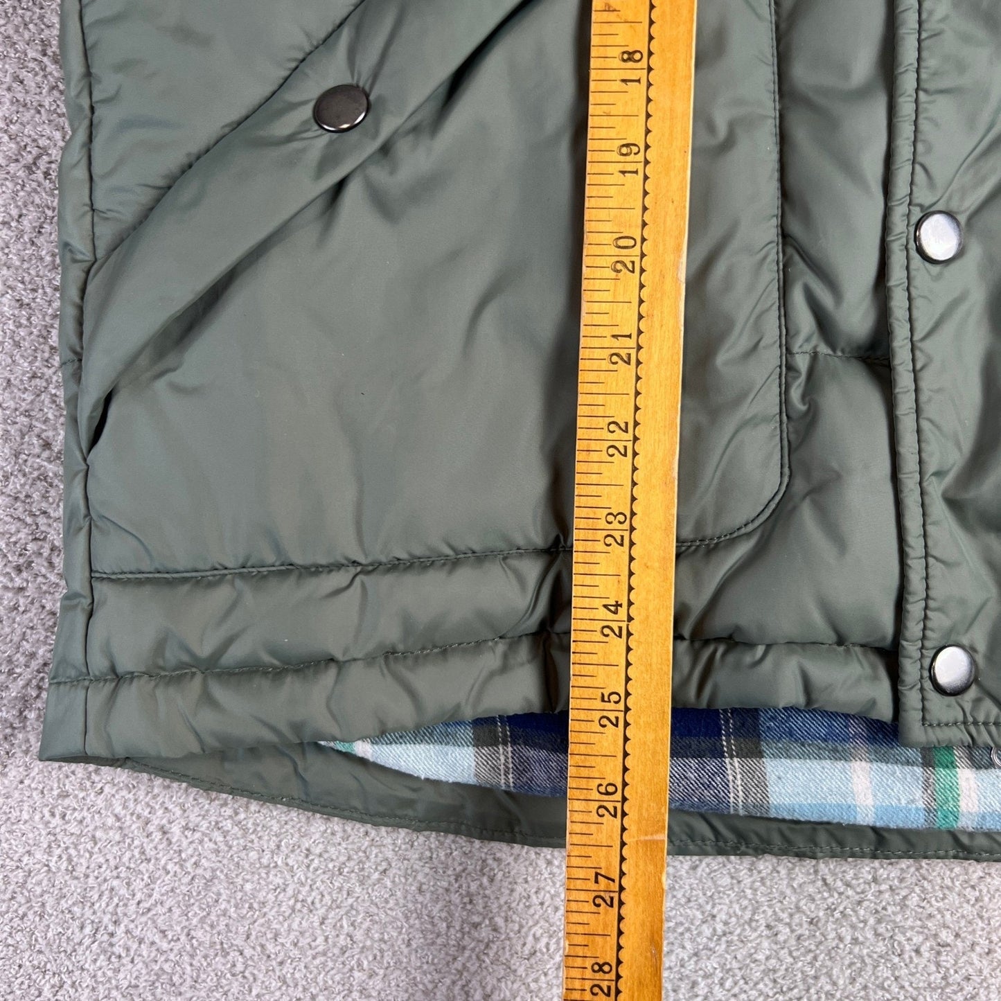 Southern Proper Puffer Vest Mens Medium Down Filled Waterfowl Feathers Zip Snaps