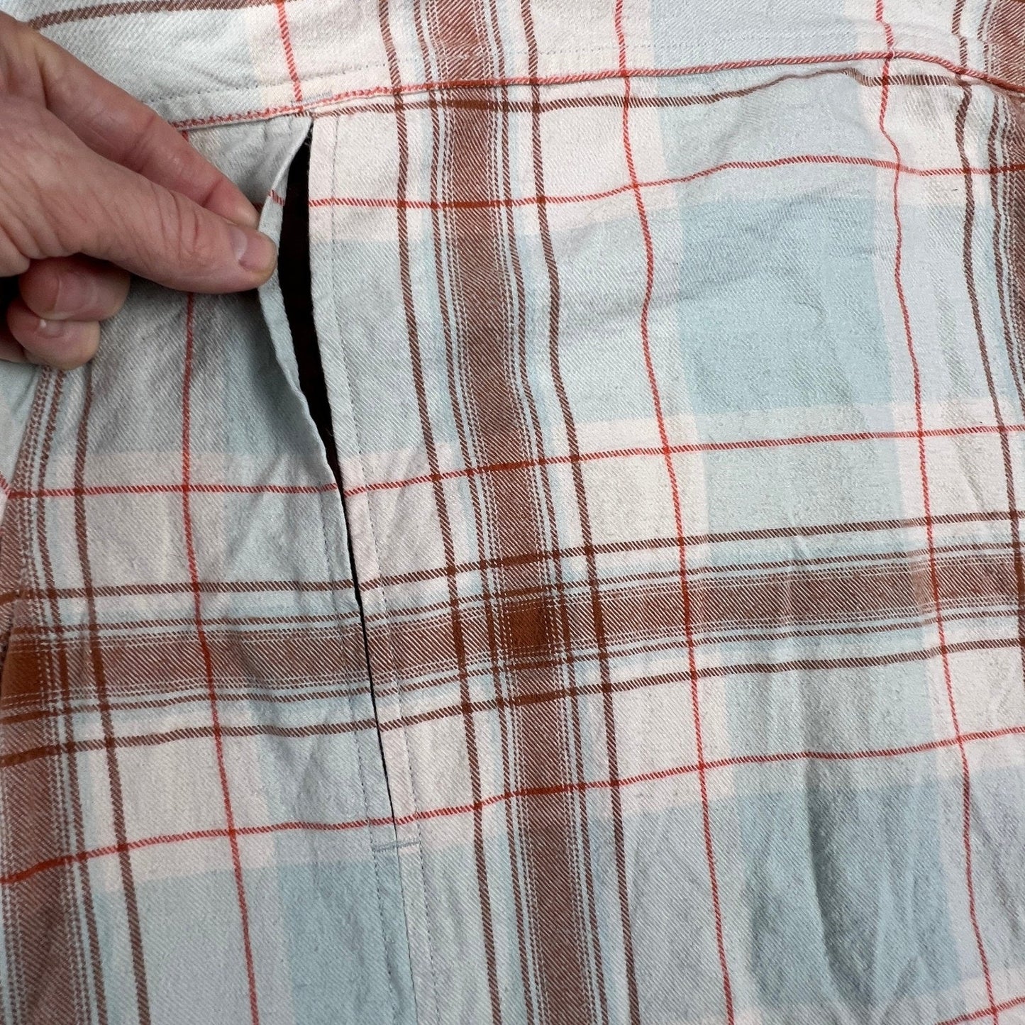Duluth Trading Co Flannel Shirt Womens XL Lumberjack Grunge Free Swingin Outdoor