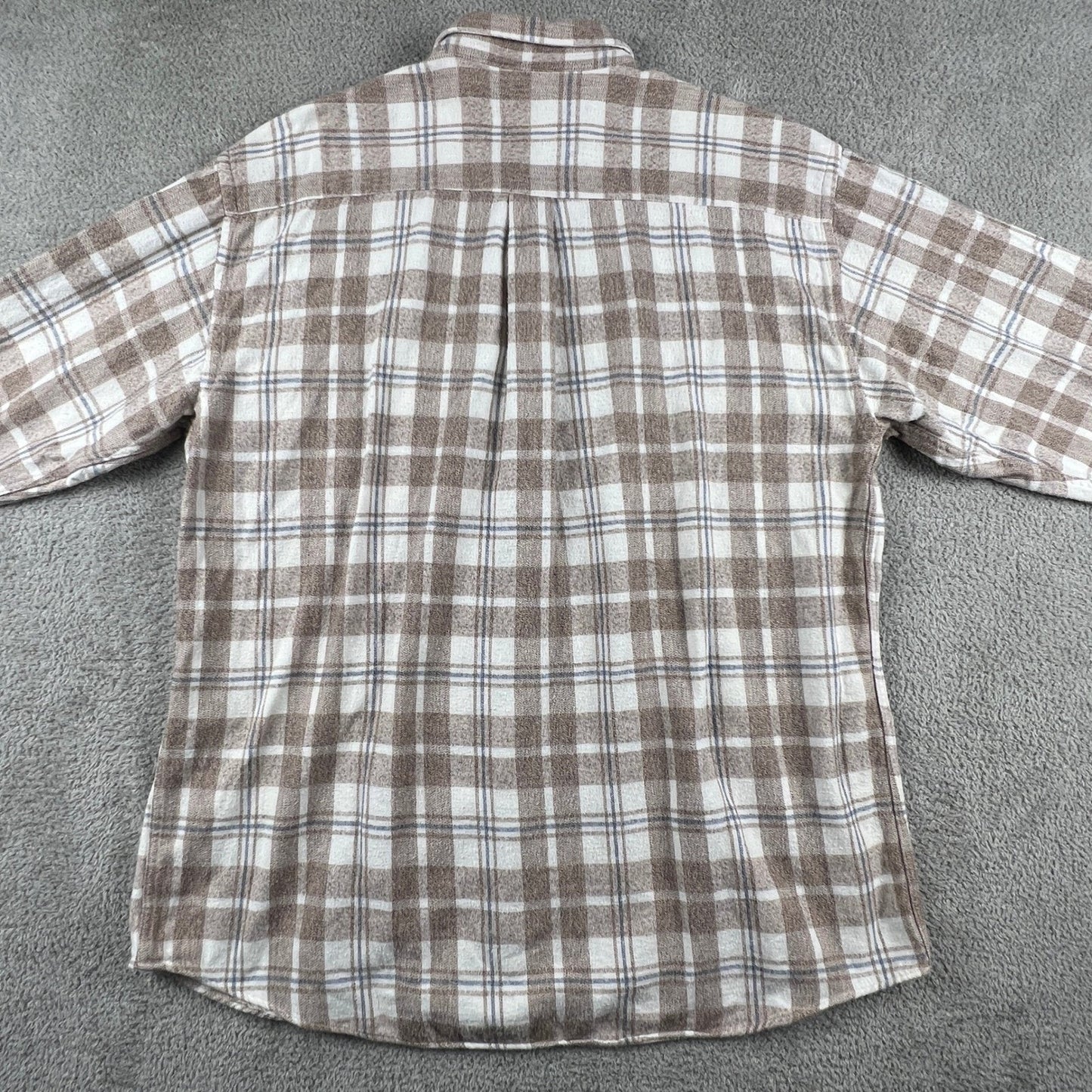 VTG Northern Reflections Flannel Shirt Mens L Plaid Cotton Button Up Gorpcore