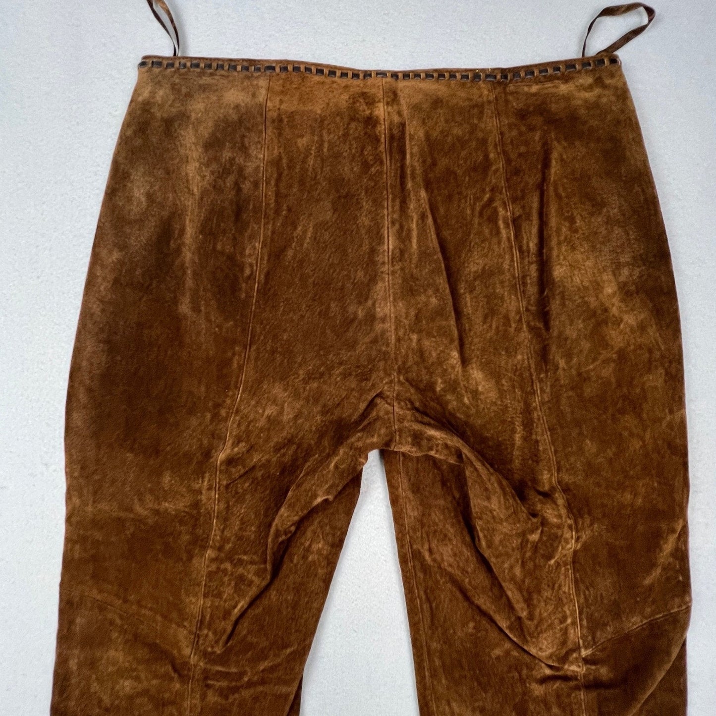 VTG Venus Williams Wilsons Leather Suit Set Womens M Brown Suede 3pc Western Y2K