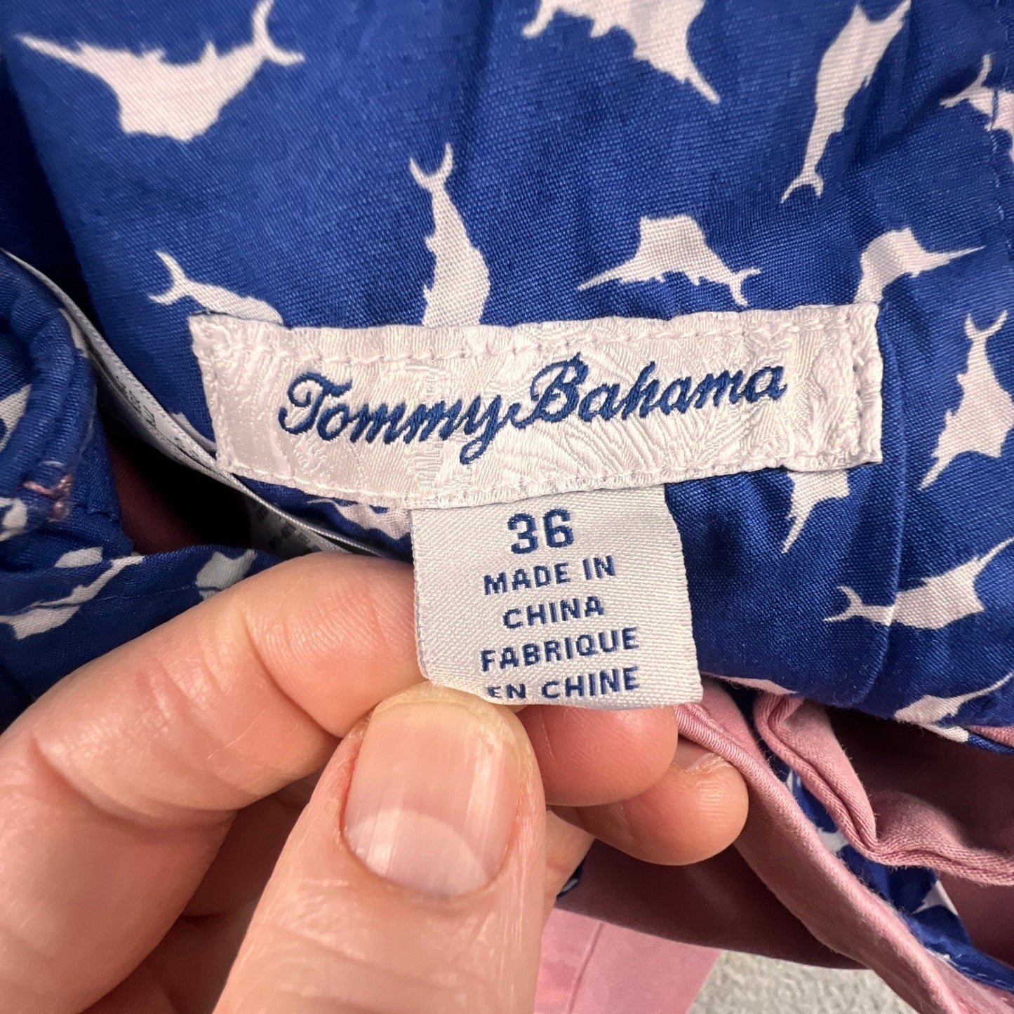 Tommy Bahama Boracay Shorts Mens 36 Pink Cotton Tencel Stretch Island Summer