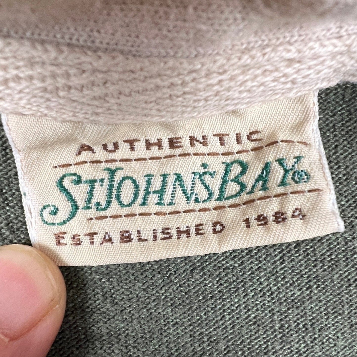 VTG St Johns Bay Rugby Shirt Mens 2XLT Long Sleeve Striped Cotton Blend Casual