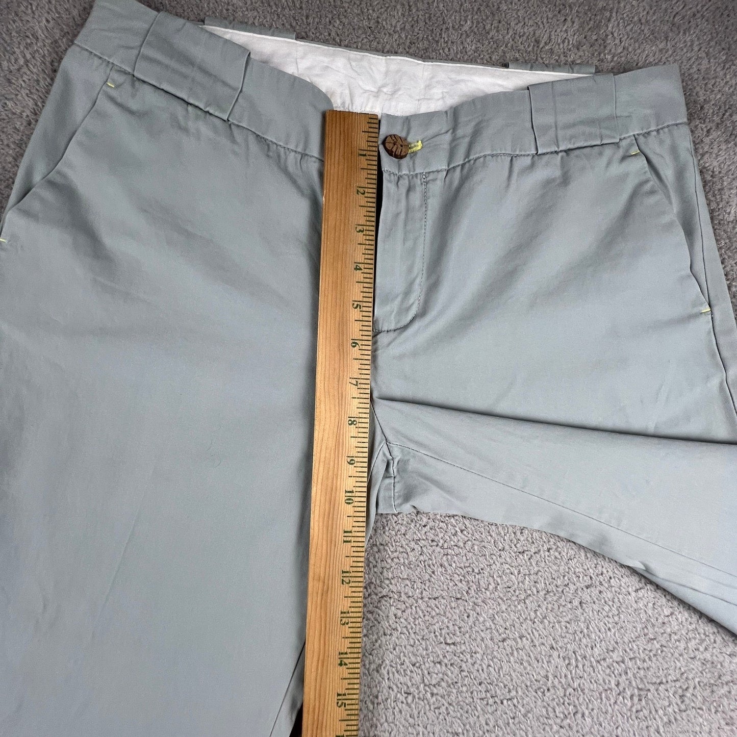 GAP Wide Leg Chino Pants Womens 10 Grey Wood Button Casual Career Trousers