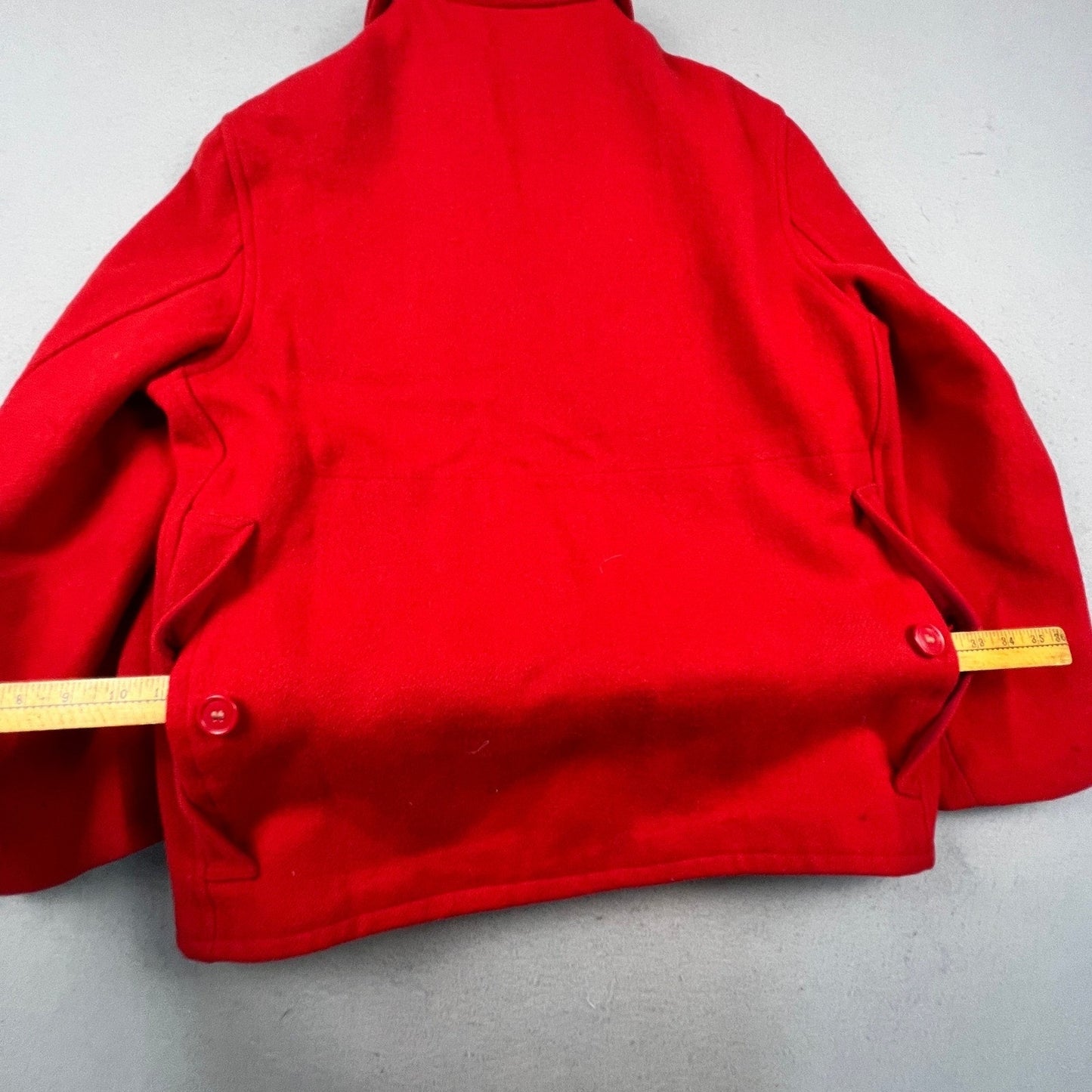 Vintage Sears Sportswear Wool Cruiser Jacket Mens L Red Hunting Game Pocket 60s