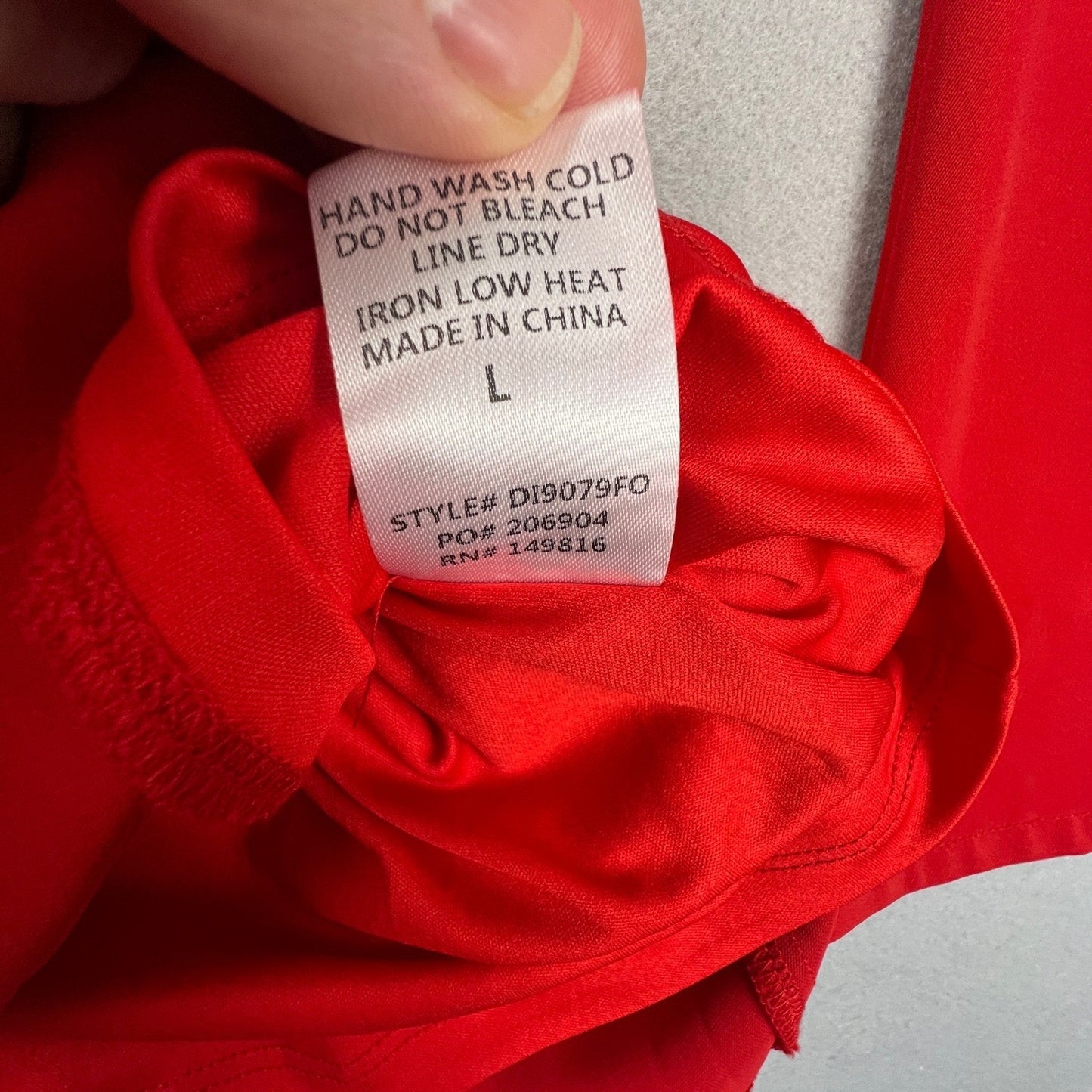 FORE Wrap V-Neck Midi Dress Womens Red Long Sleeve Ruched Cocktail Holiday Party