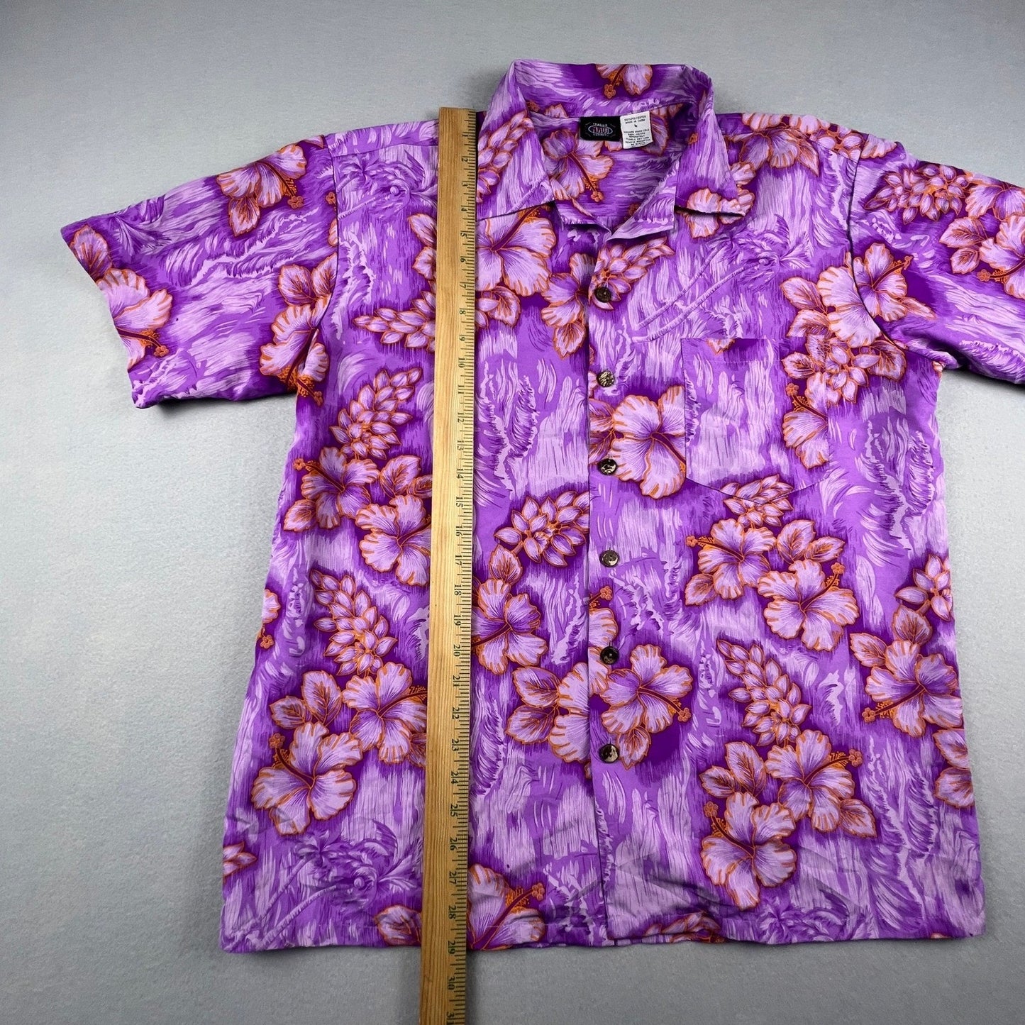 Maui Trading Company Hawaiian Shirt Mens Large Hibiscus Floral Aloha Beach