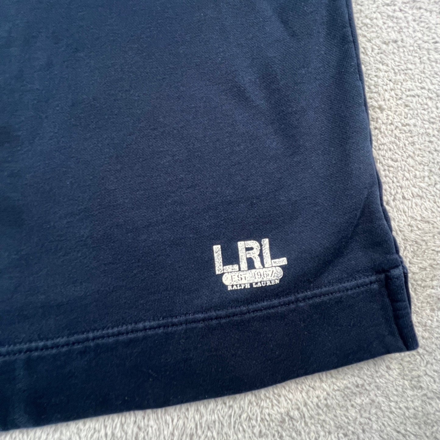 Lauren Ralph Lauren Henley Sweatshirt Womens PM Cotton Logo Casual Preppy