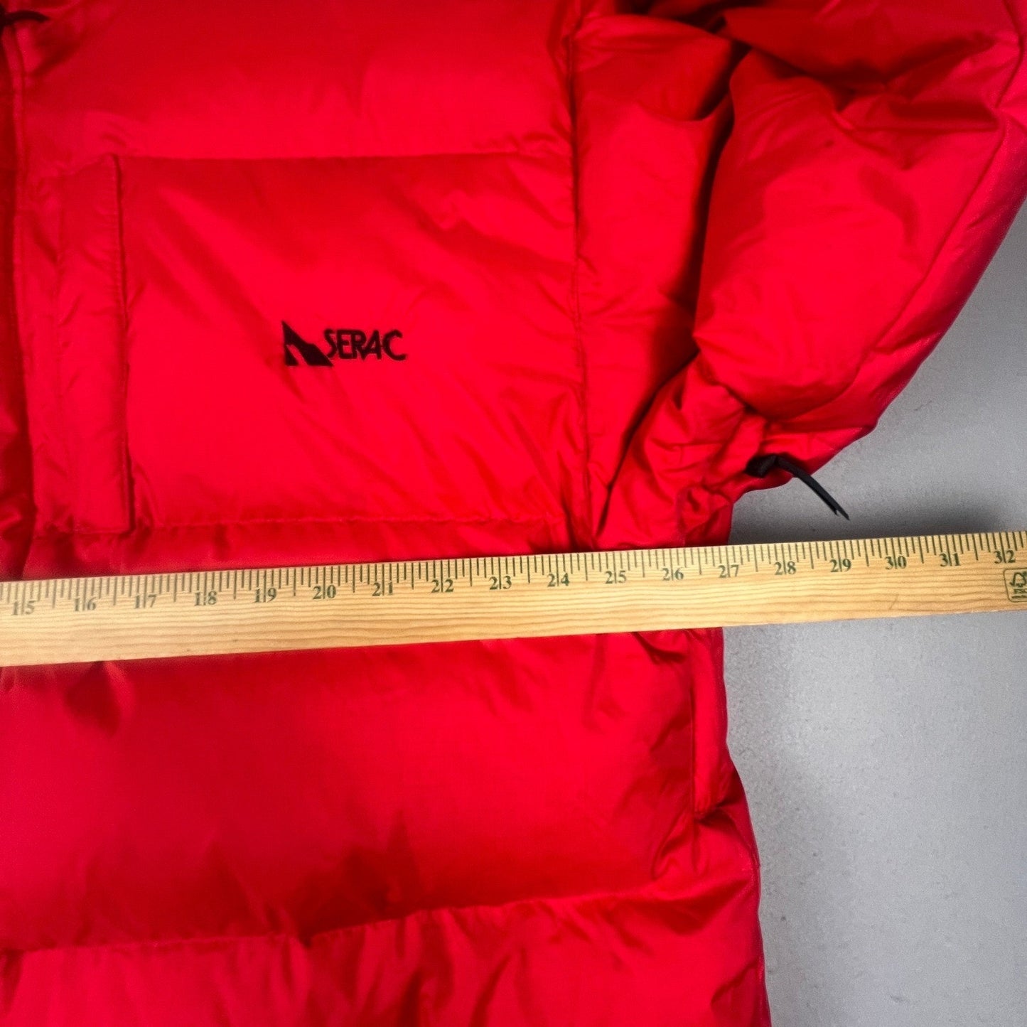 Serac Puffer Jacket Mens XL Red Down Insulated Heavy Winter Coat Gorpcore VTG