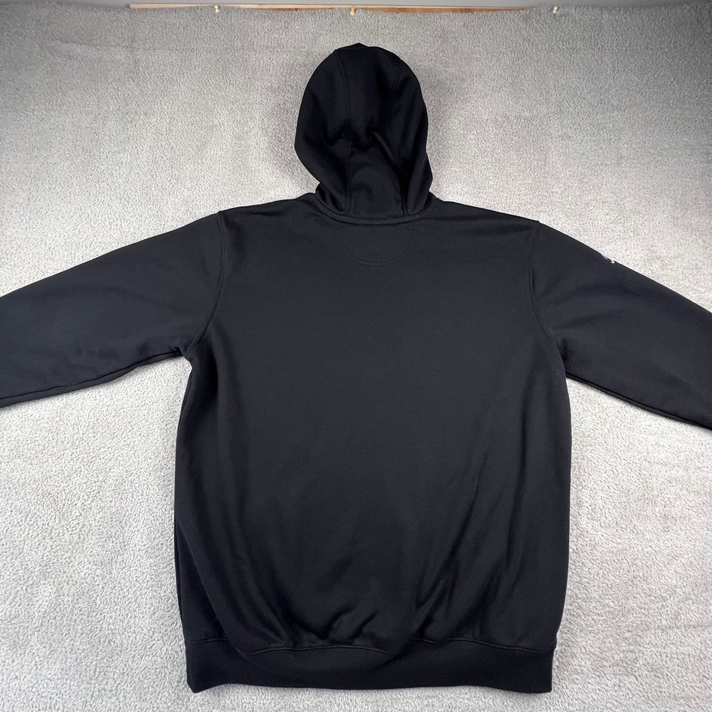 Carhartt Hoodie Mens Large Black Loose Fit K121 BLK Bell Since 1909 Sweatshirt