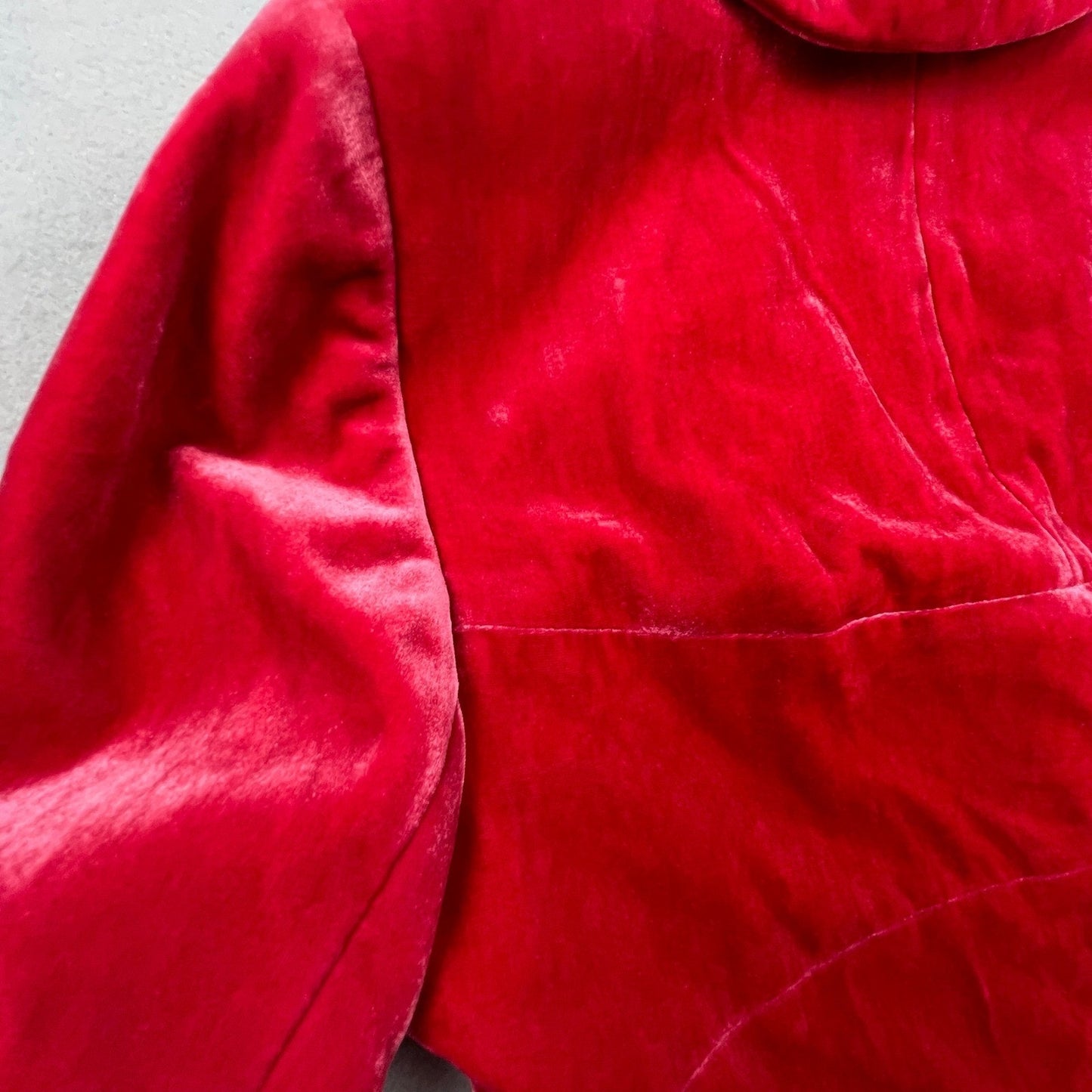 NWT VTG Kay Unger Velvet Blazer Women 8 Red Ornate Holiday Formal Jacket