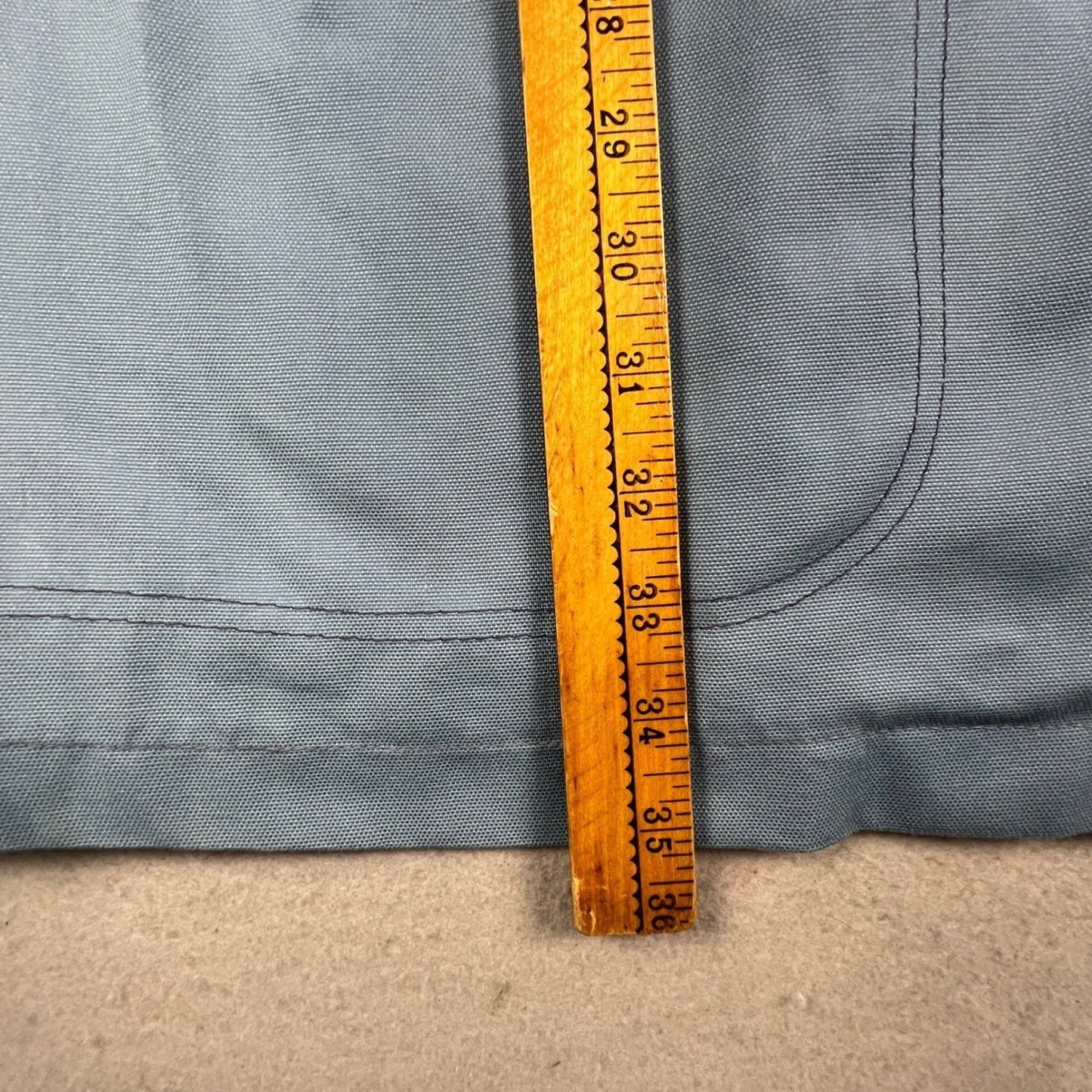 London Fog Maincoat Rain Jacket Womens 14 Regular Blue Vintage Western Yoke Coat