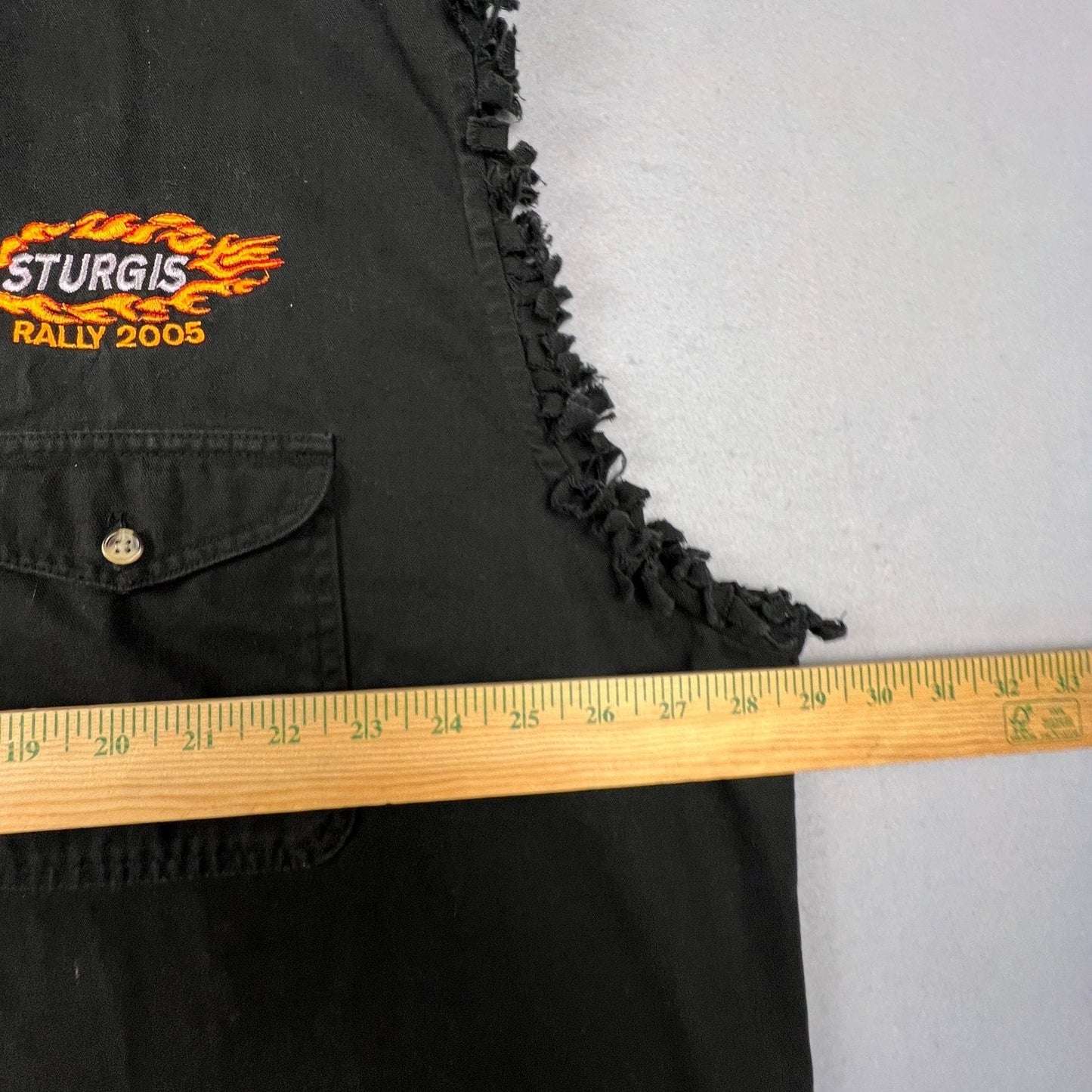 Sturgis Rally 2005 Shirt Mens 2XL Black Sleeveless Biker Moto Cotton Heritage