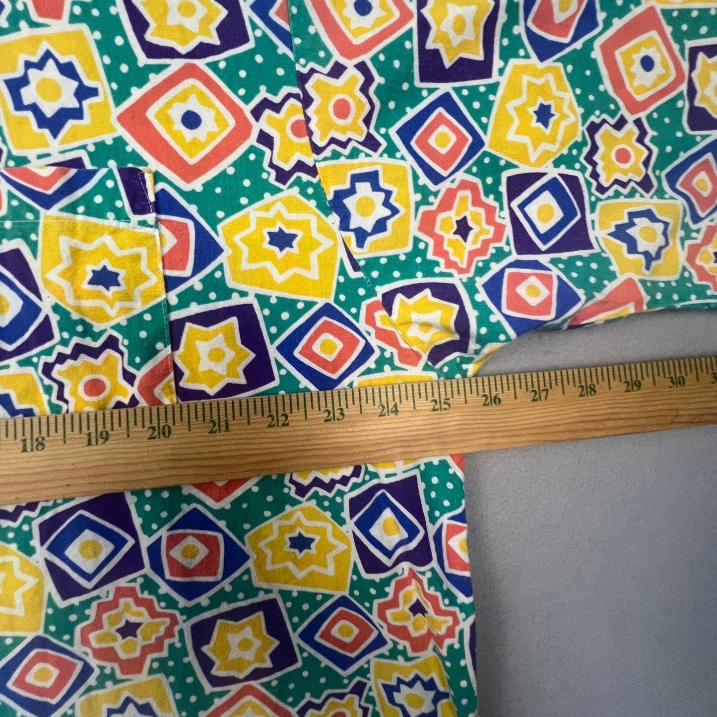 VTG 90s Pro Spirit Button Up Shirt Mens XL Geometric Abstract Retro