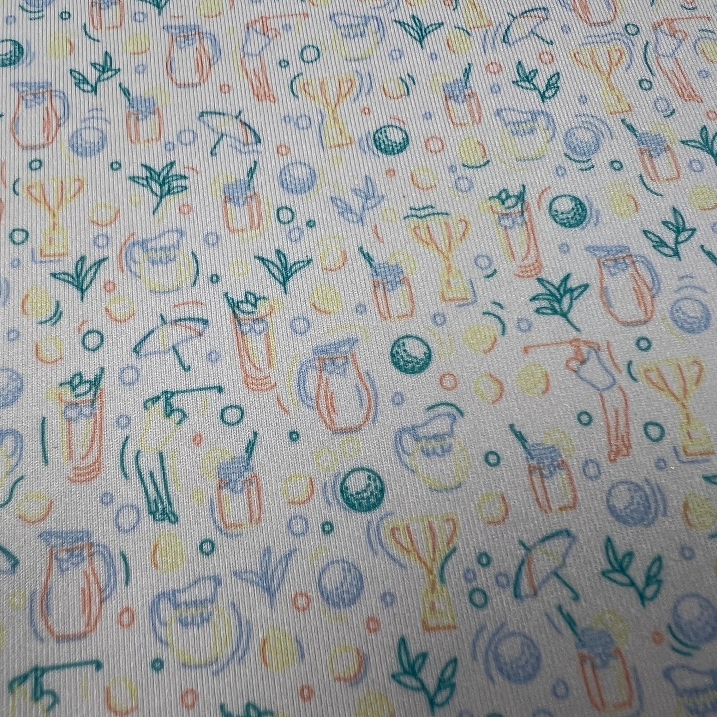 Peter Millar Polo Shirt Mens XXL White Golf Print Summer Comfort Royal Golf Club
