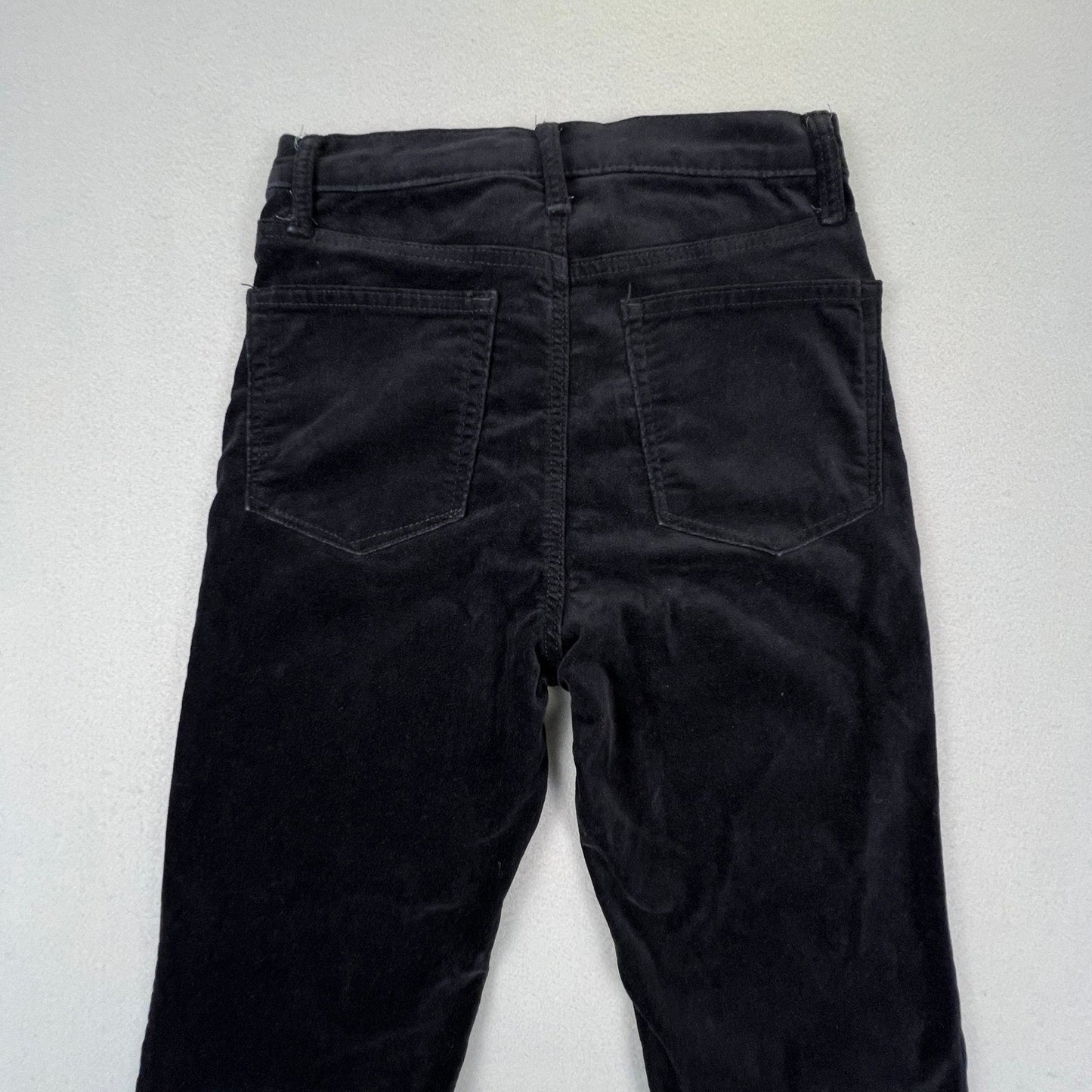 Gap Corduroy 70s Flare Pants Womens 25/0R Black High Rise Retro Boho Stretch