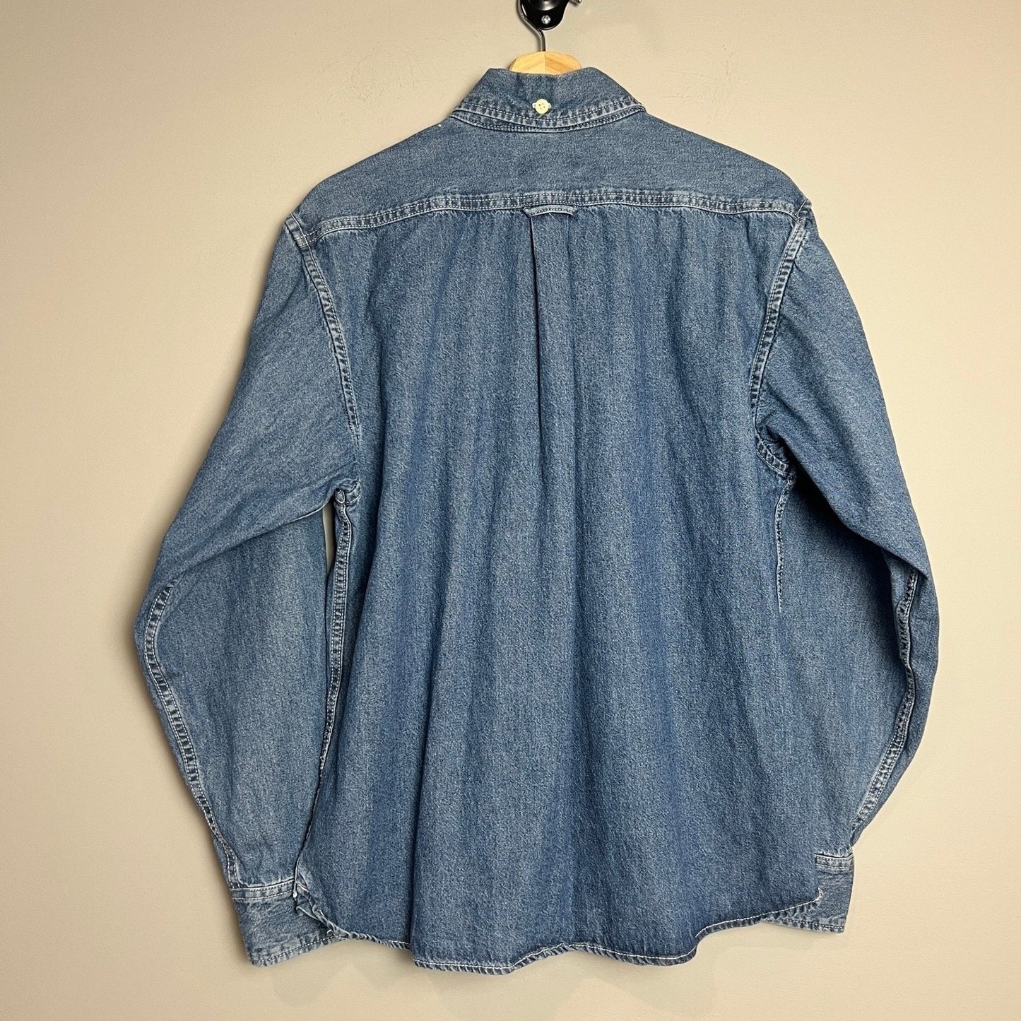 Vintage Michigan 2016 Womens Extra Large Denim Button Down George & Martha Shirt