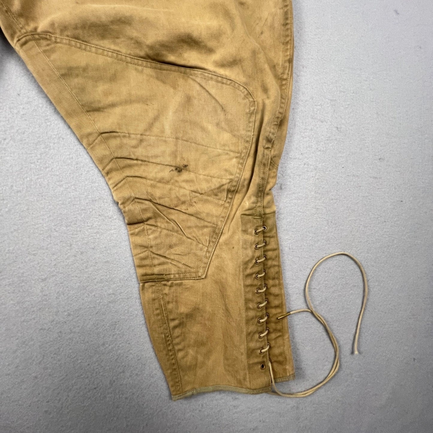 WWI Era US Army Style Khaki Riding Breeches Cavalry Jodhpurs VTG Military Pants