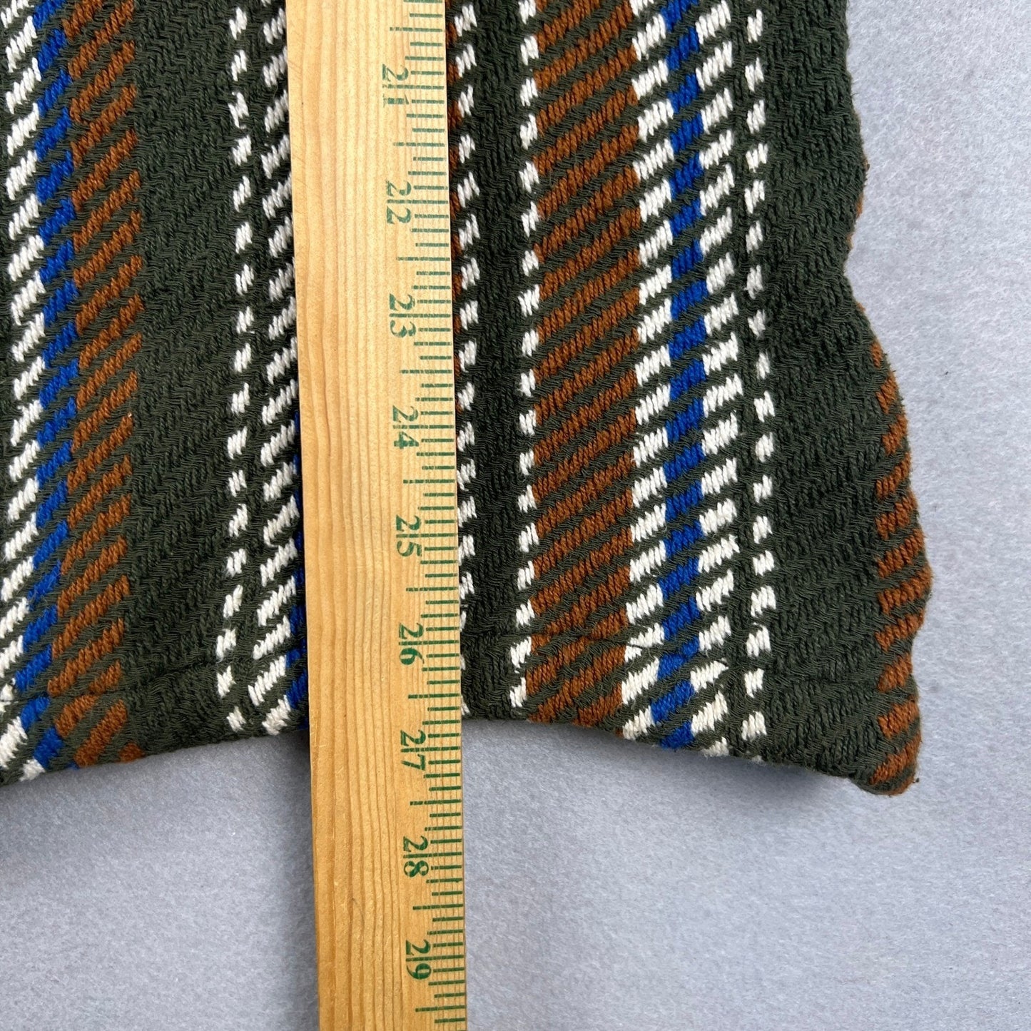 100% Cottong BDG Woven Shirt Jacket Mens Medium Green Striped Heavy Boho Workwear