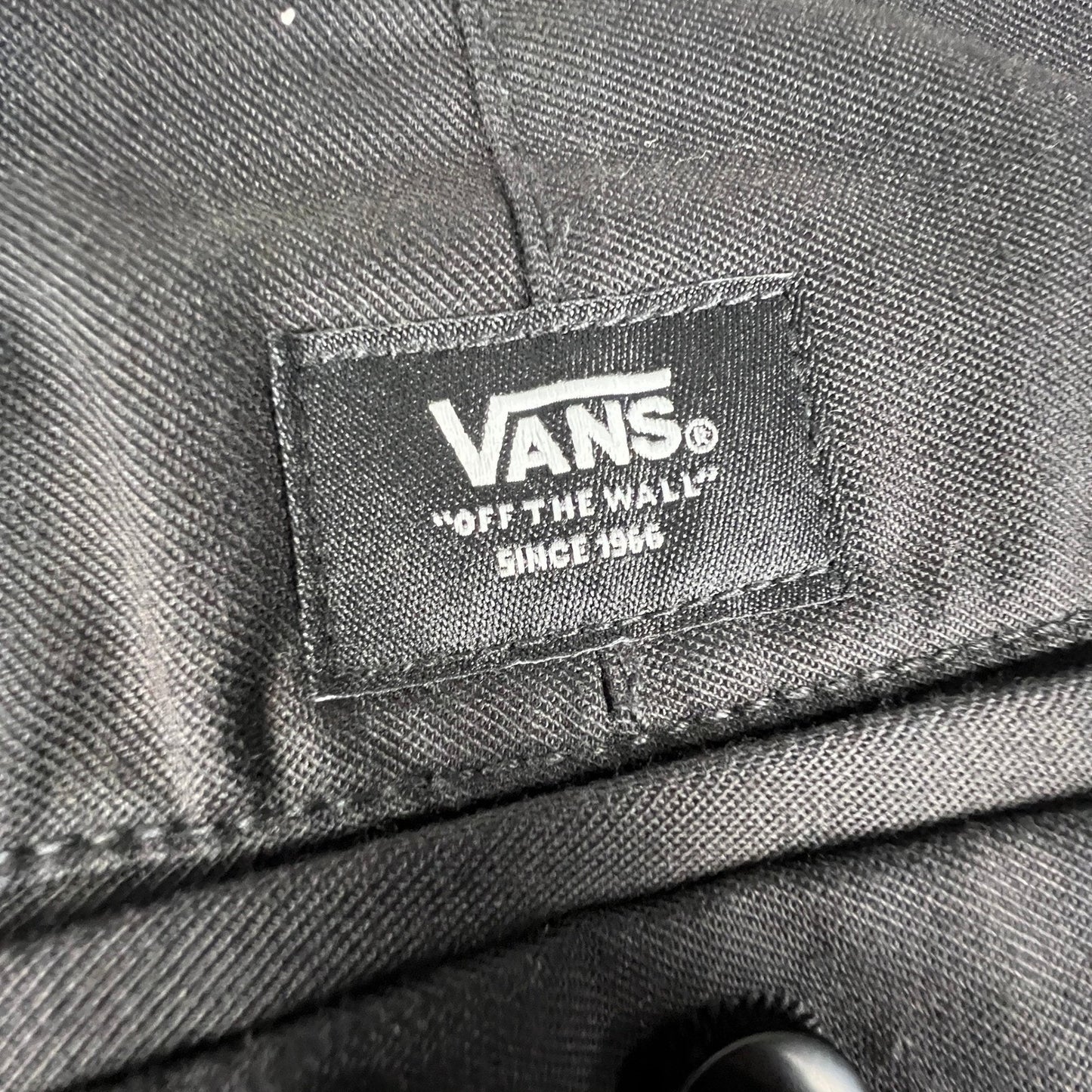 Vans Authentic Chino Pants Mens 32x32 Black Loose Fit Skate Workwear VN000HZCBLK