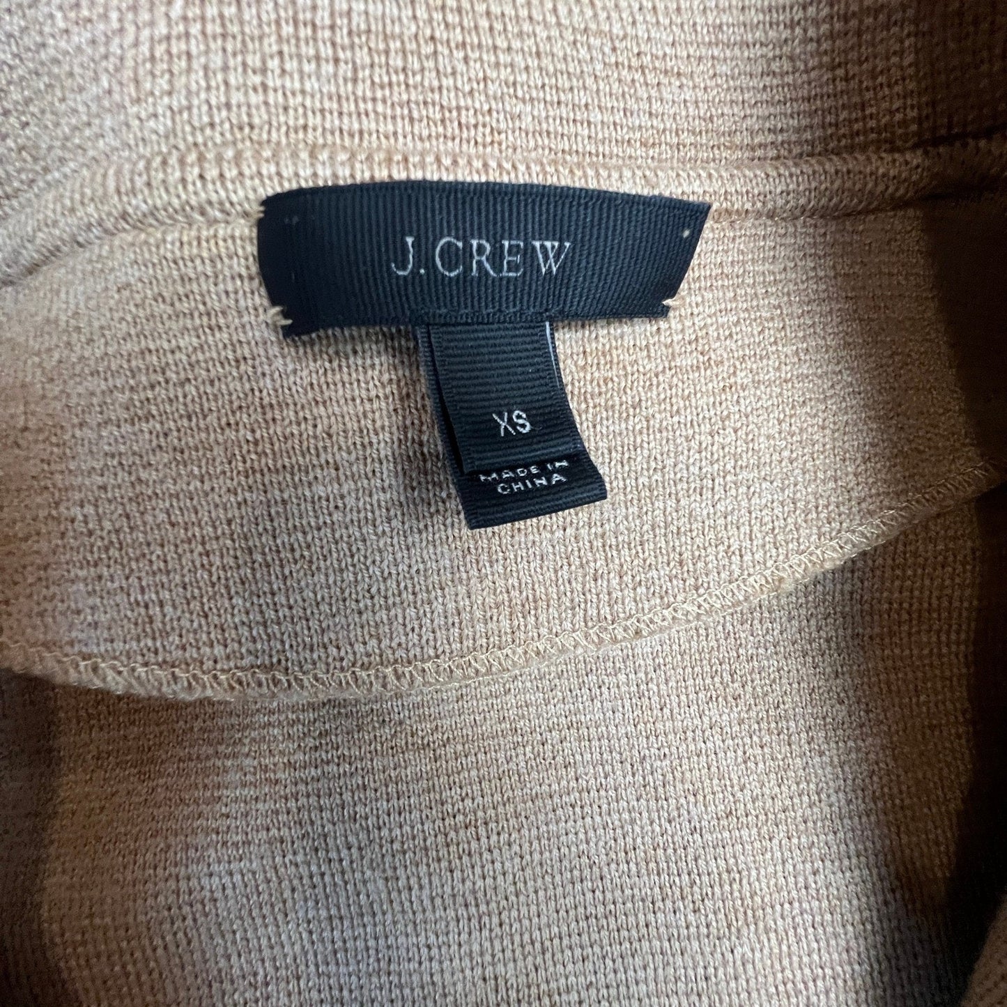 J.Crew Cardigan 100% Merino Wool Extra Small Blazer Sweater Sophie Camel Tan