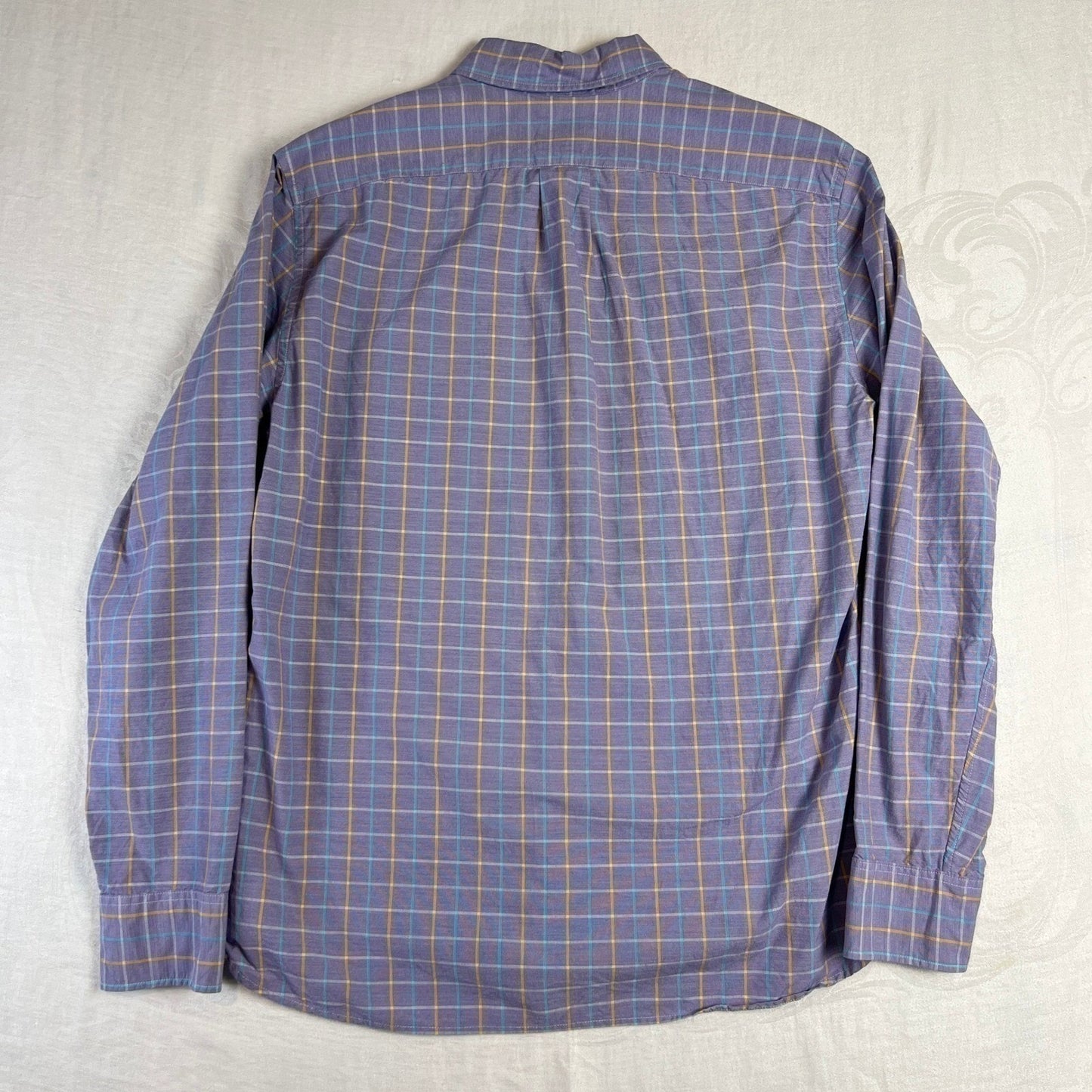 J.Crew Button Down Shirt Men's Medium Classic Fit Plaid Cotton Shirt Long Sleeve
