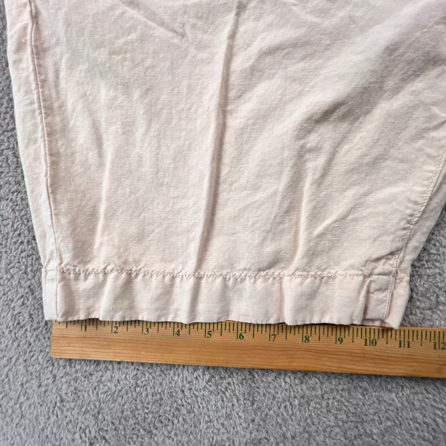 Faherty Shorts Men 38 Beige Linen Blend Casual Summer Beach Coastal Preppy