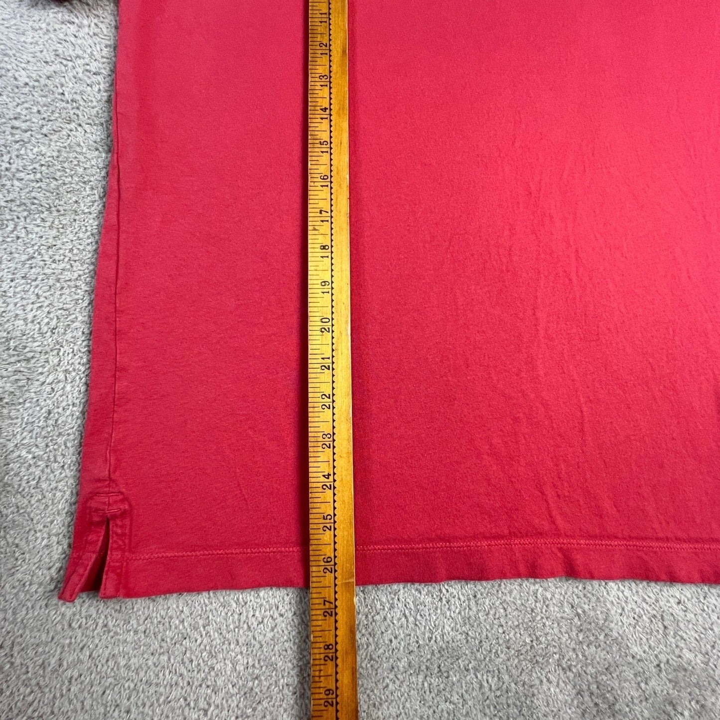 Patagonia Mens Polo Shirt Medium Red Organic Cotton Fitz Roy Trout Logo Casual