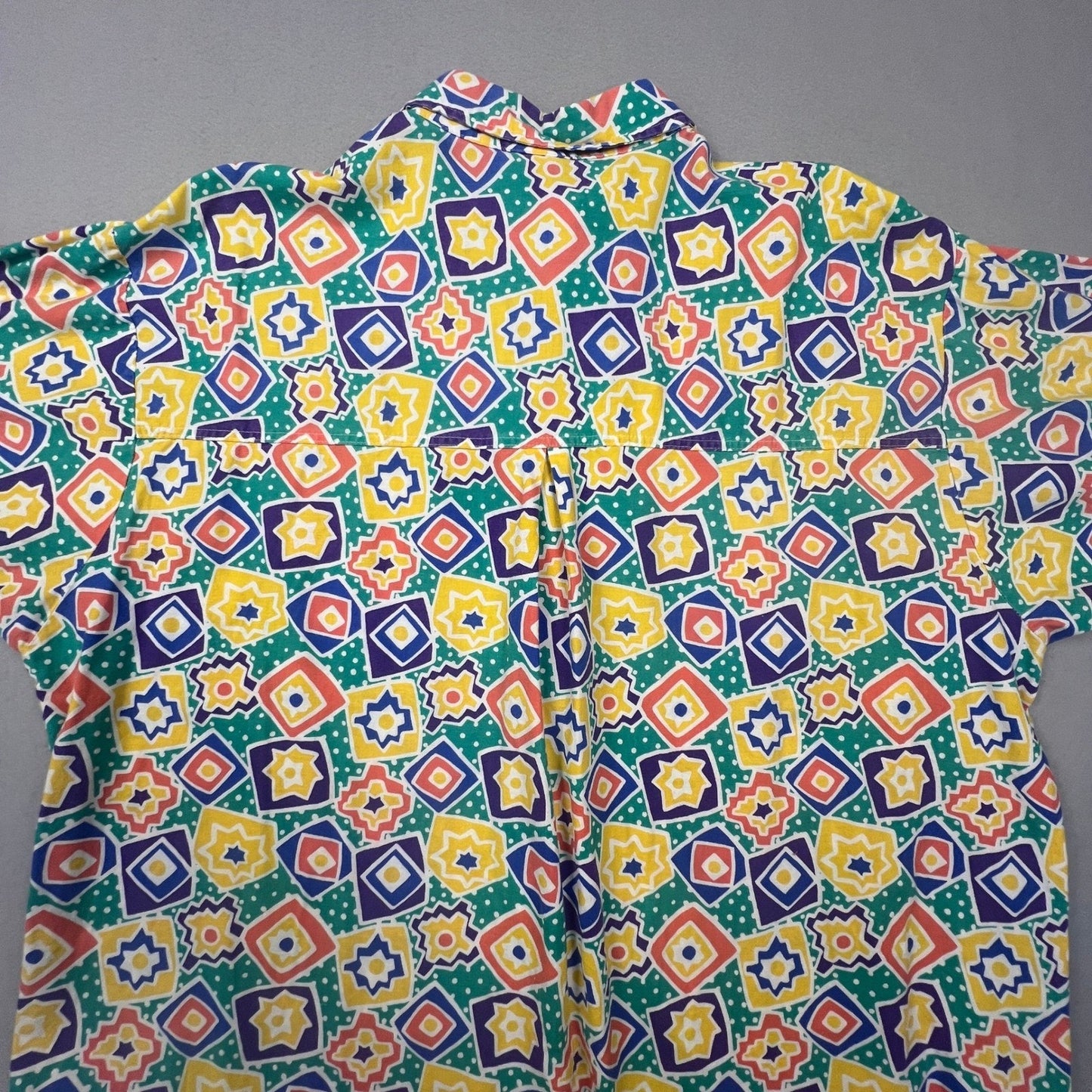VTG 90s Pro Spirit Button Up Shirt Mens XL Geometric Abstract Retro